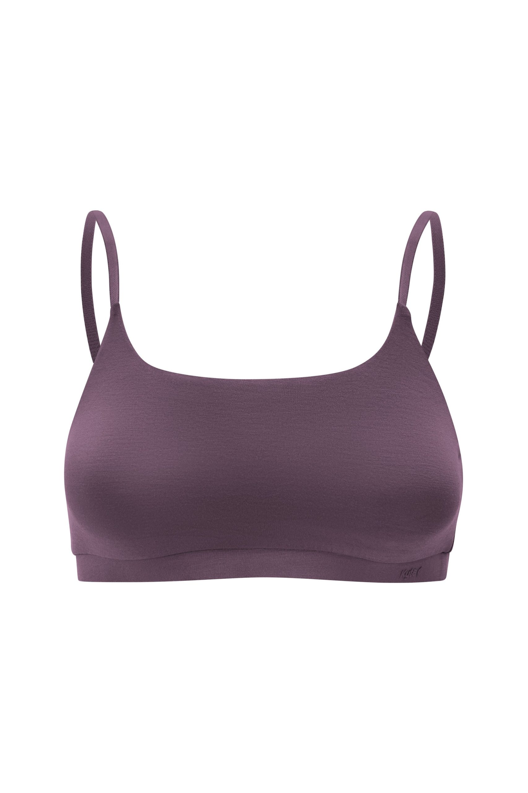 Women's Scoop Neck Bralette in Currant - Image 5