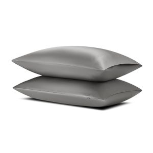 Bamboo Sateen Pillowcase Set in Ash