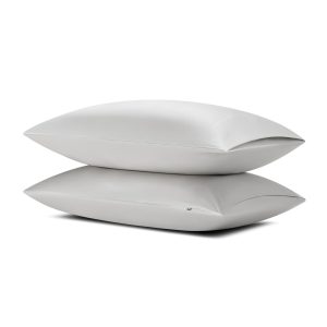 Bamboo Sateen Pillowcase Set in Dove Gray