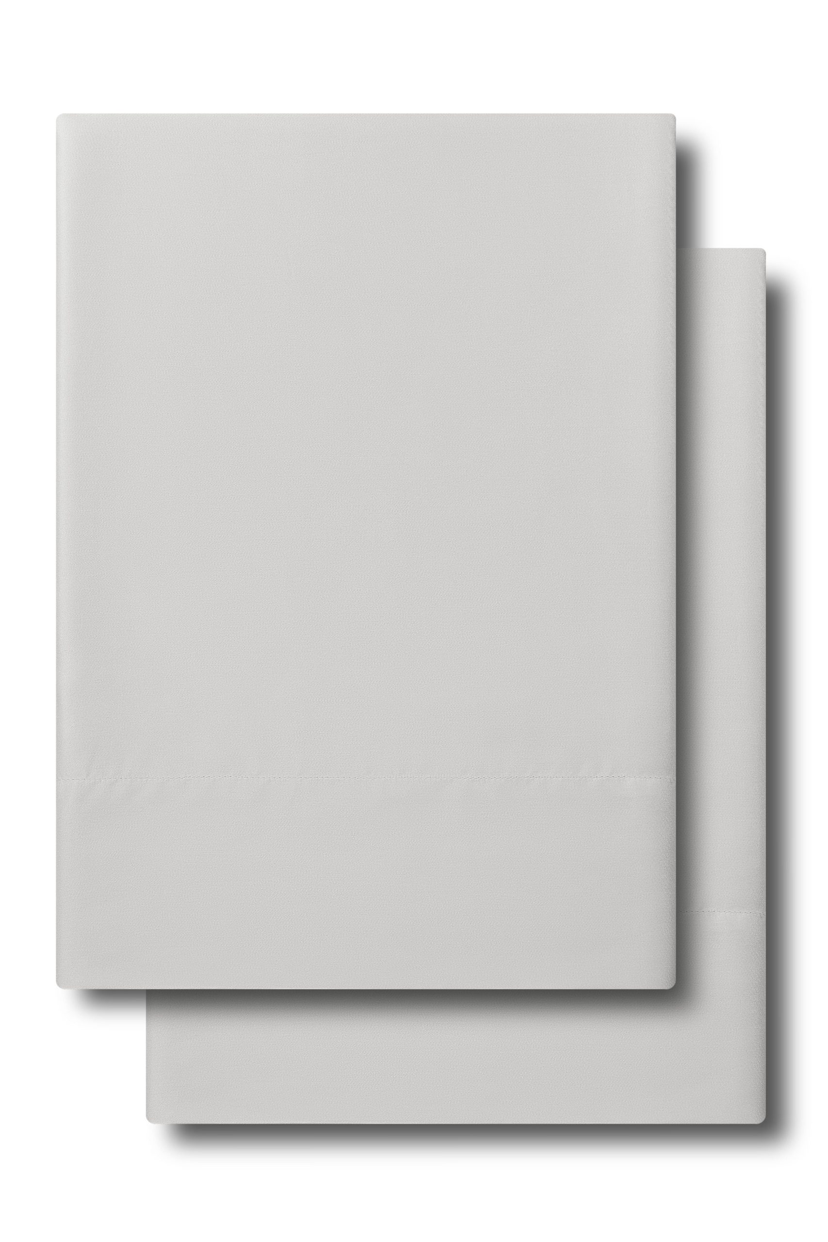 Bamboo Sateen Pillowcase Set in Dove Gray - Image 5