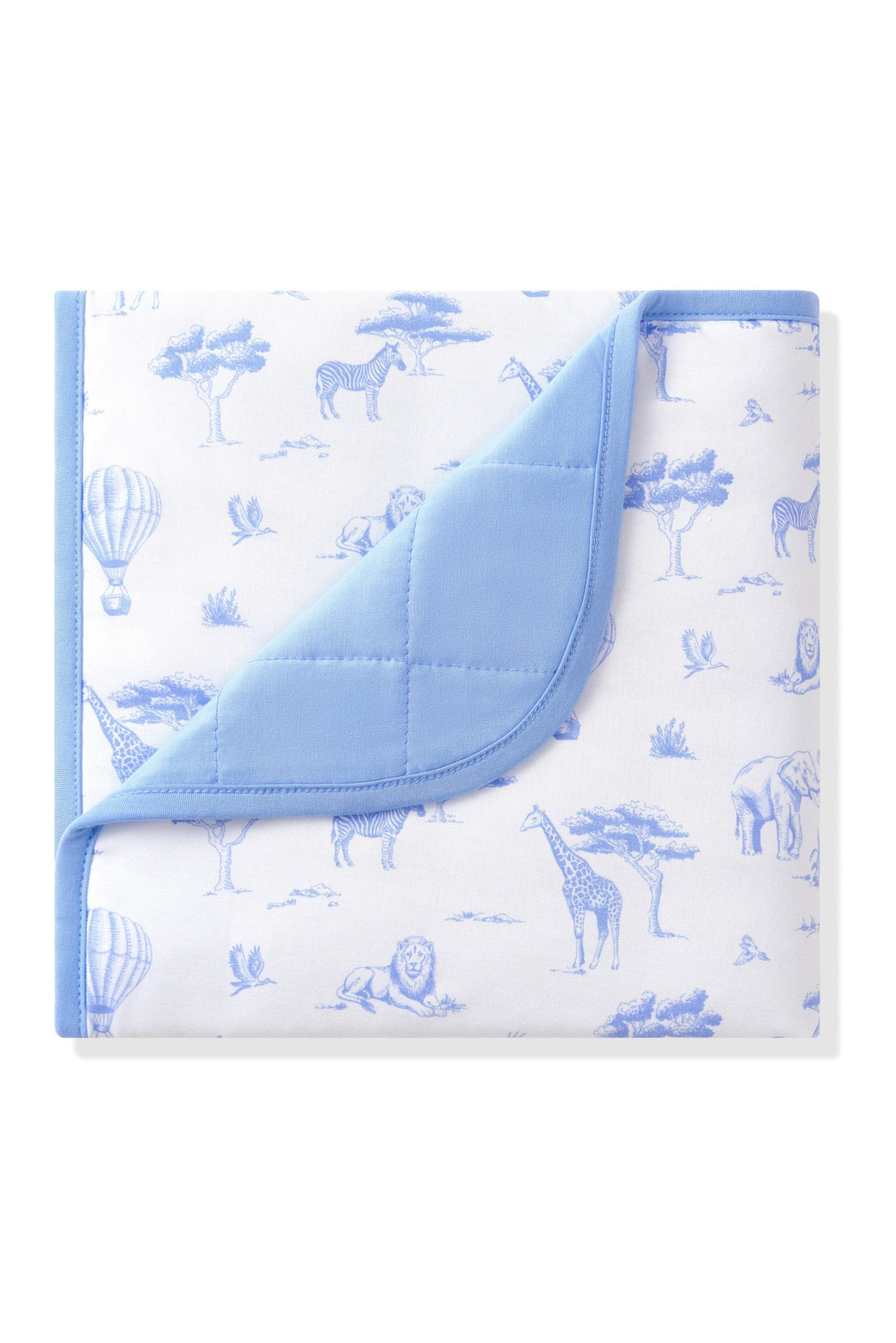 Baby Blanket in Toile Safari - Image 2