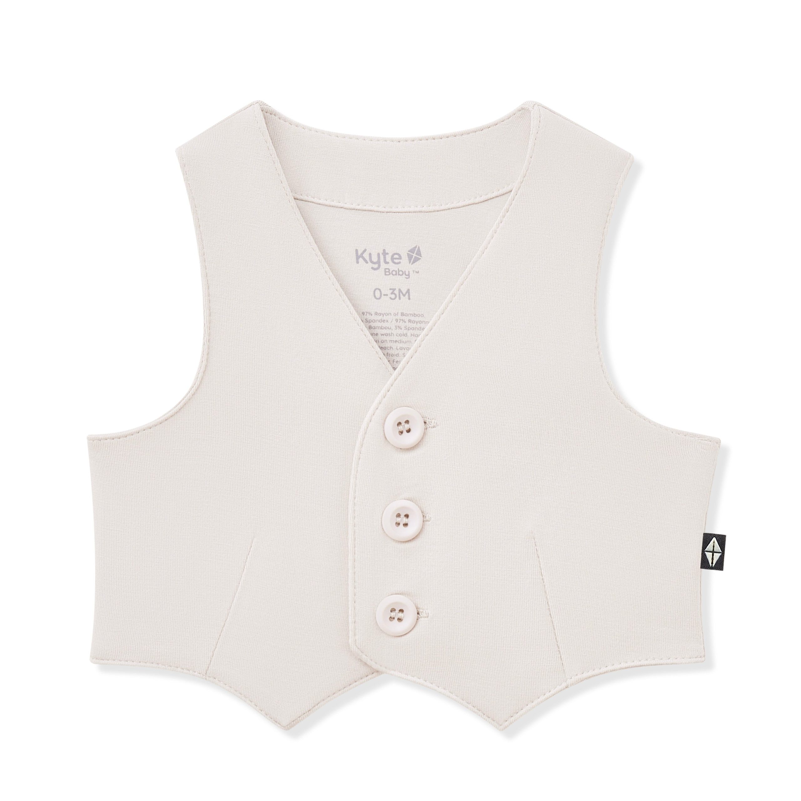 Tuxedo Vest in Oat - Image 2