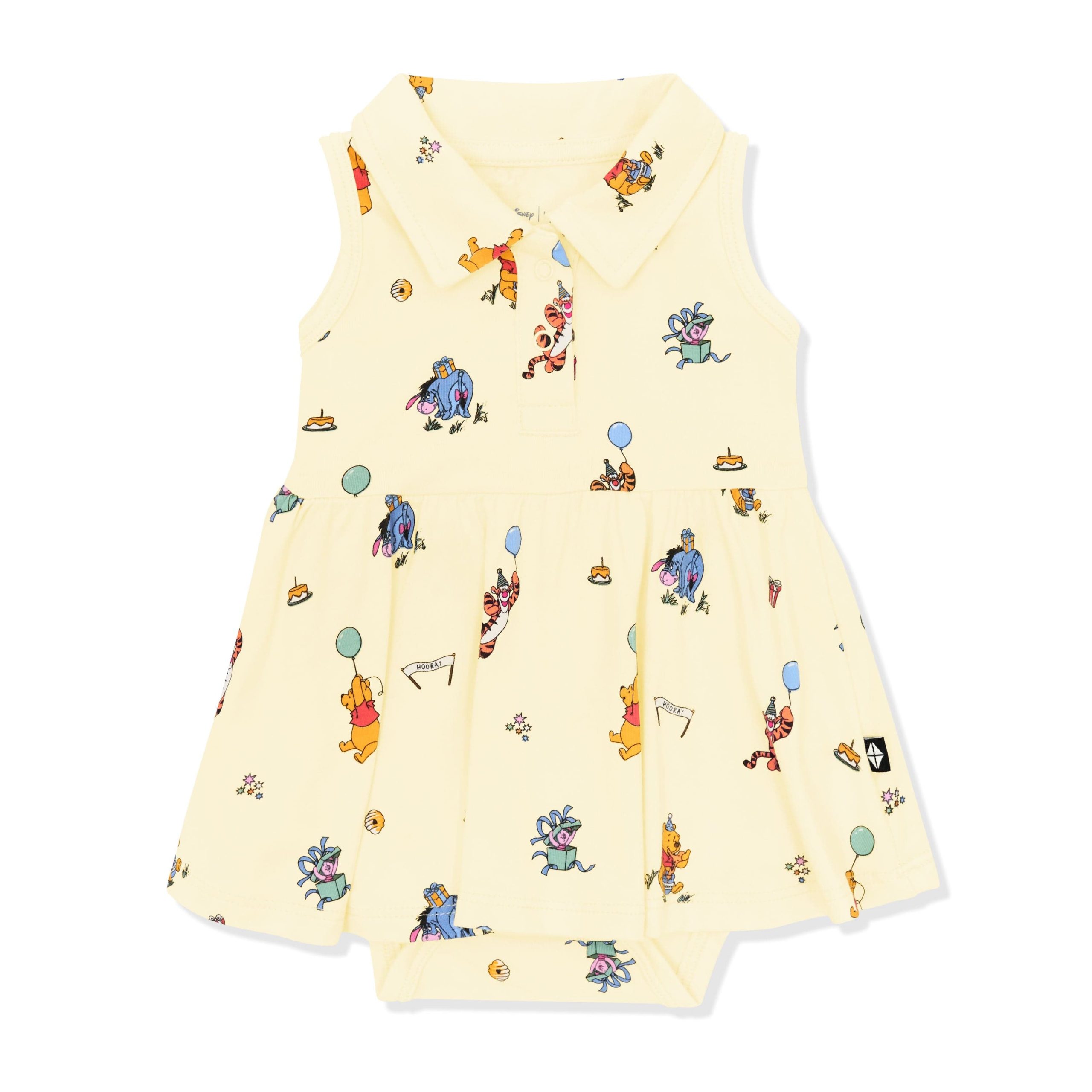 Polo Bodysuit Dress in Winnie the Pooh Celebration - Image 2