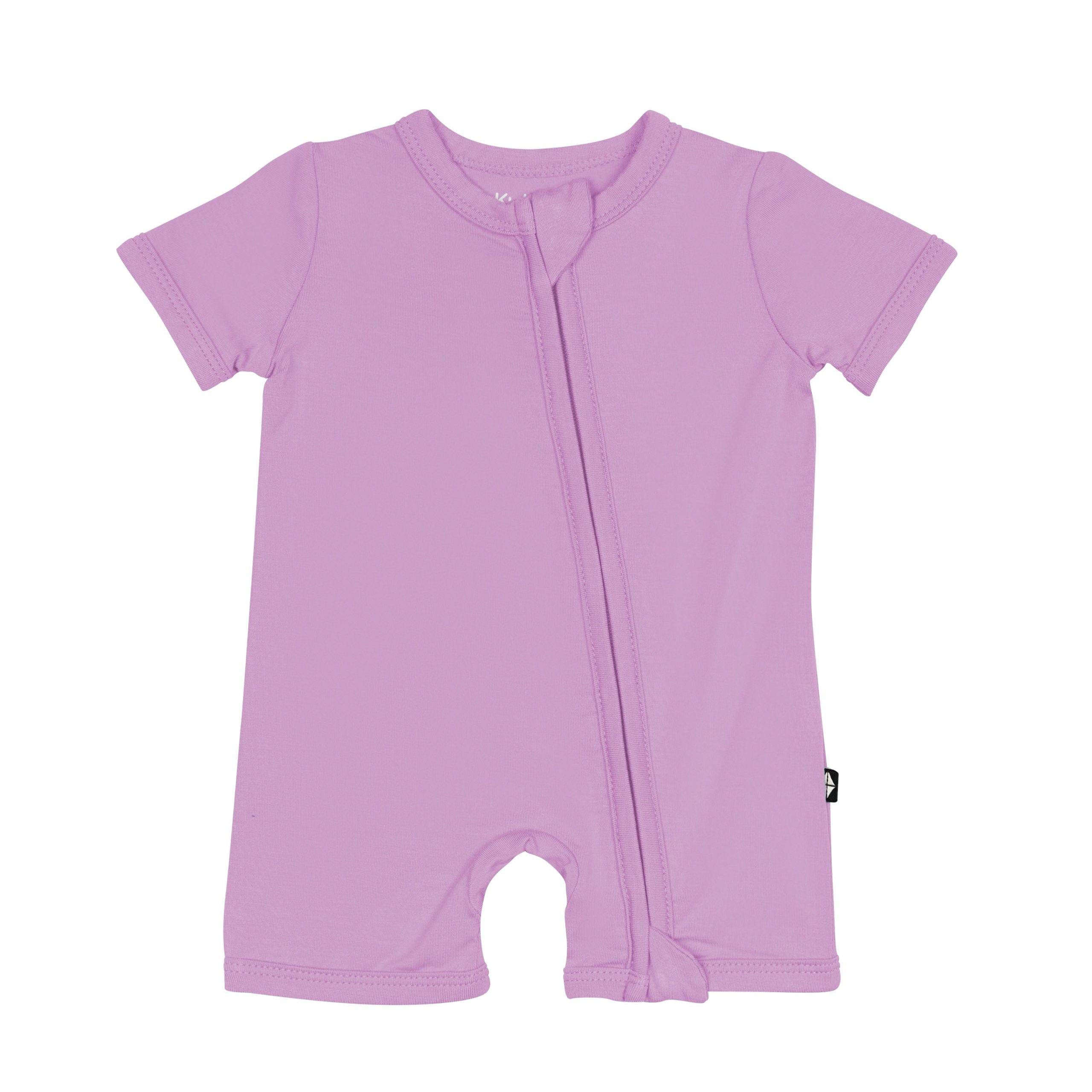 Zippered Shortall Romper in Poi - Image 2