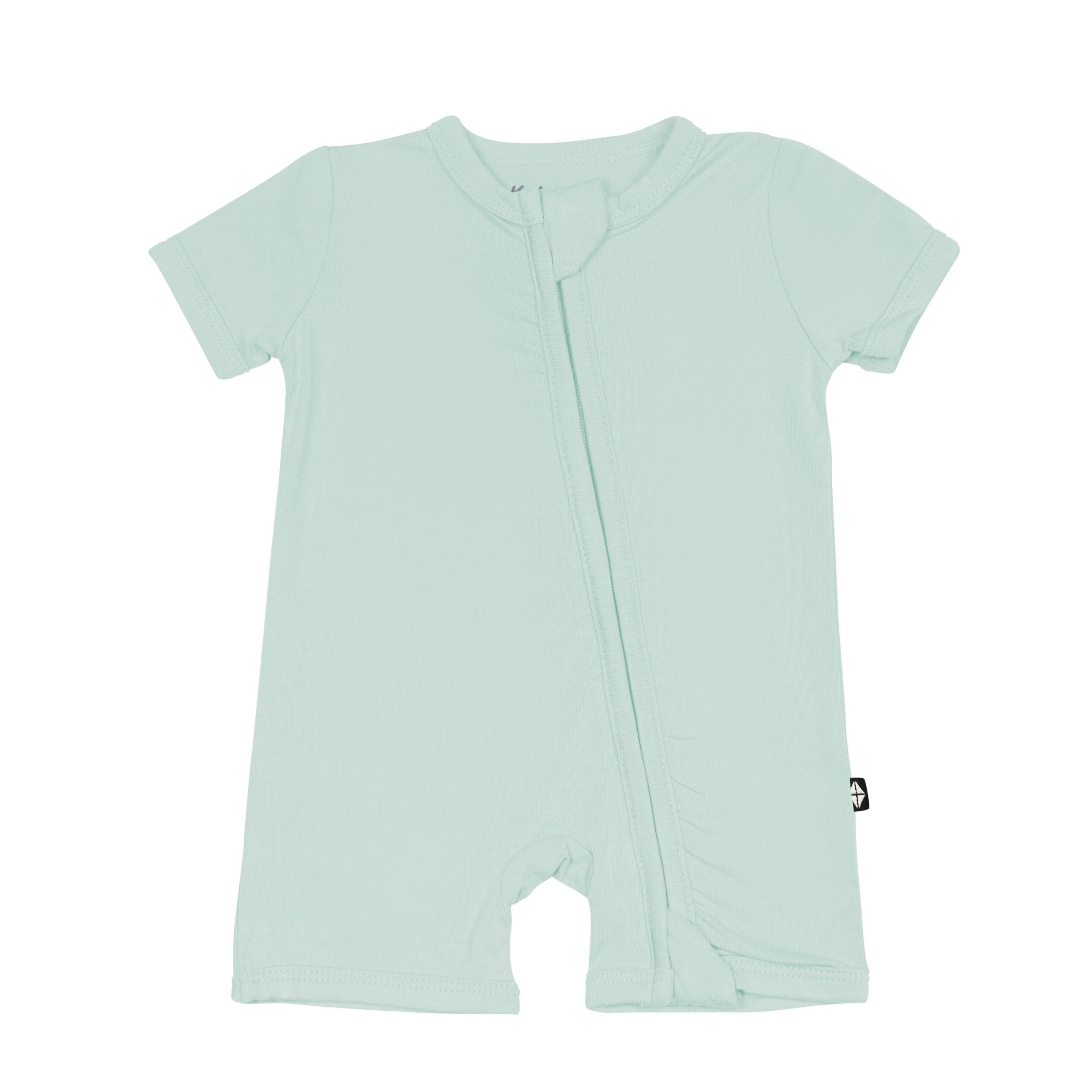 Zippered Shortall Romper in Sage - Image 2