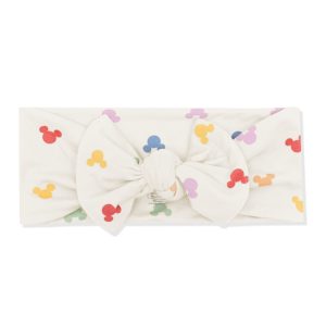 Knotted Bow Headband in Pastel Mickey Mouse