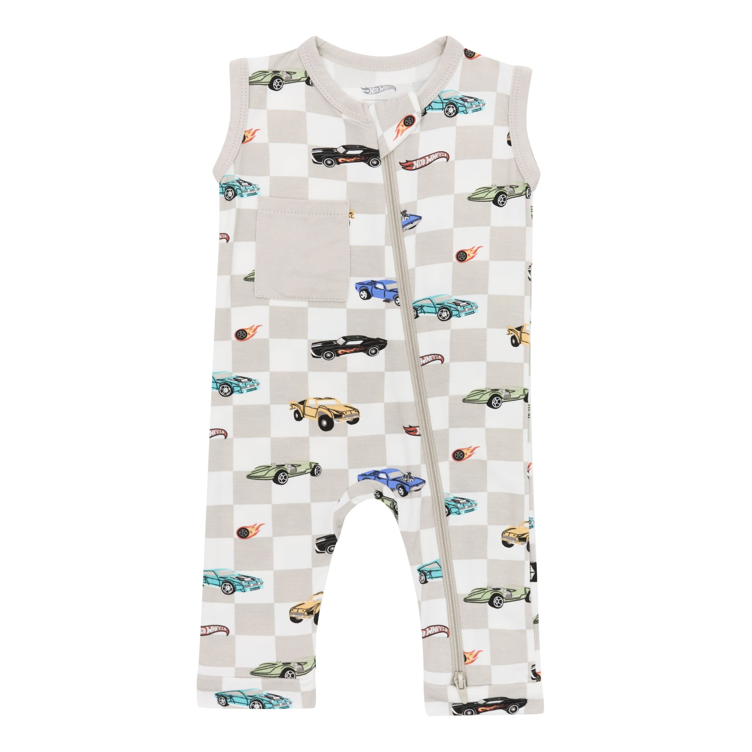 Zippered Sleeveless Romper in Fast and Fierce - Image 2
