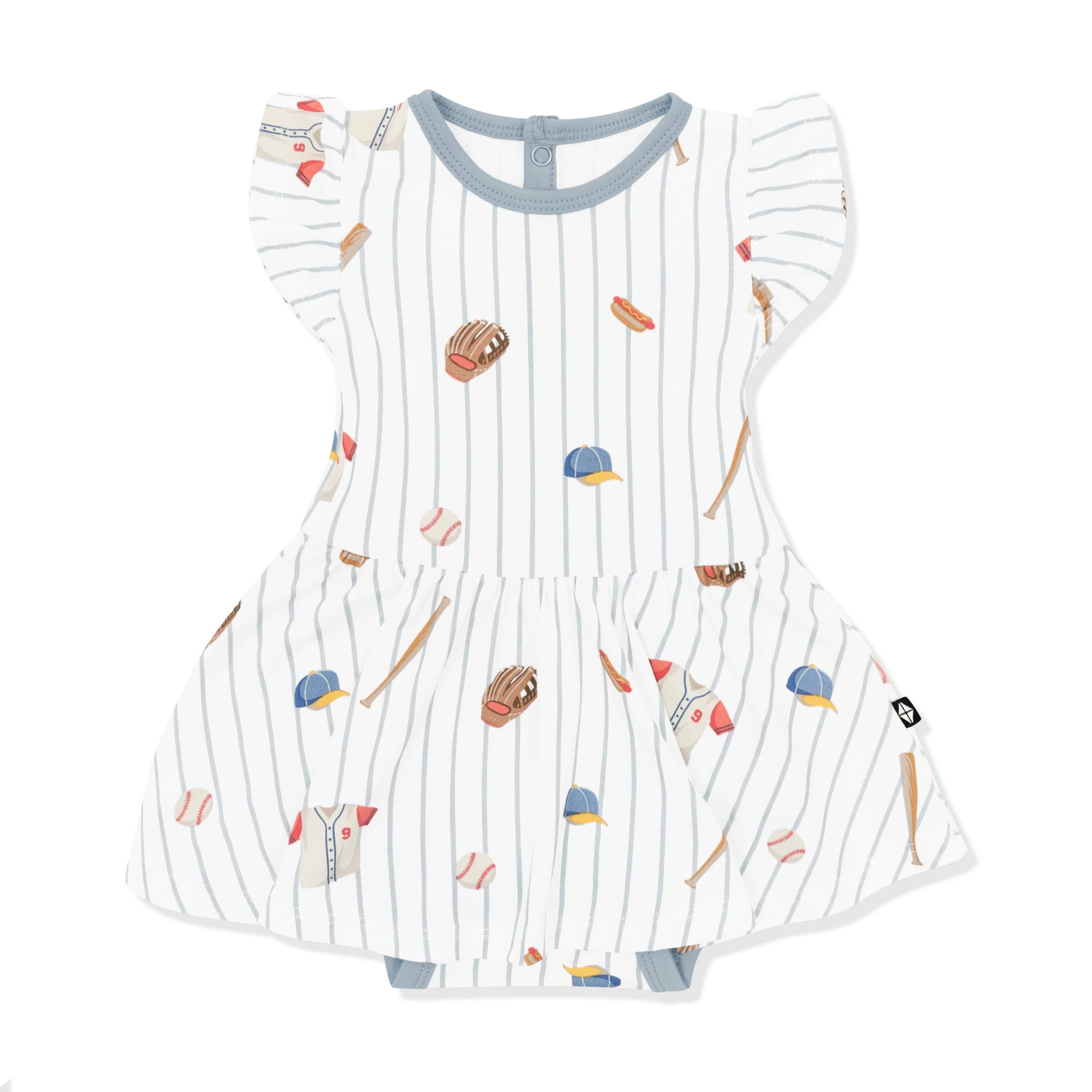 Twirl Bodysuit Dress in Home Run - Image 2