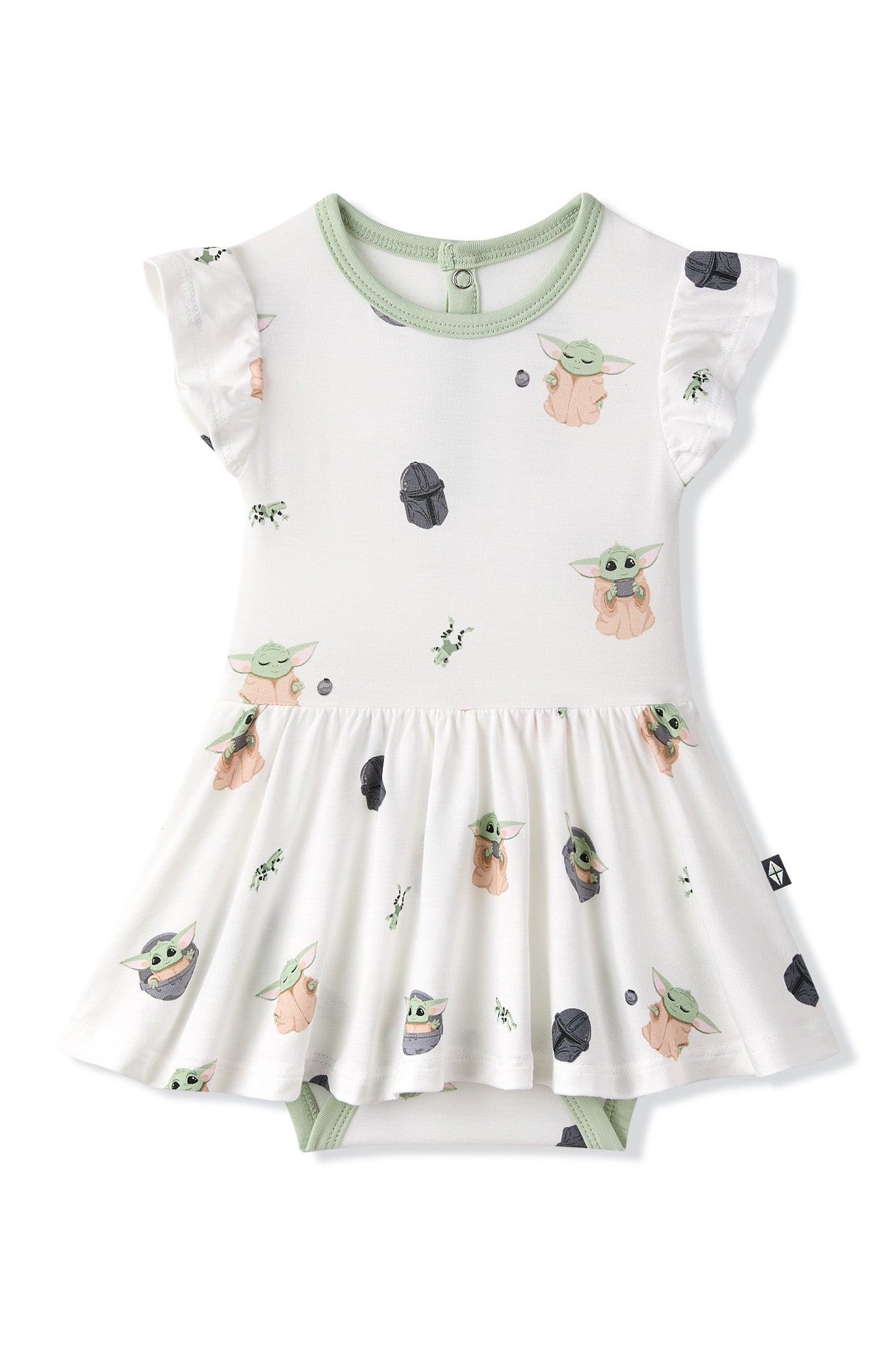 Twirl Bodysuit Dress in Grogu - Image 2