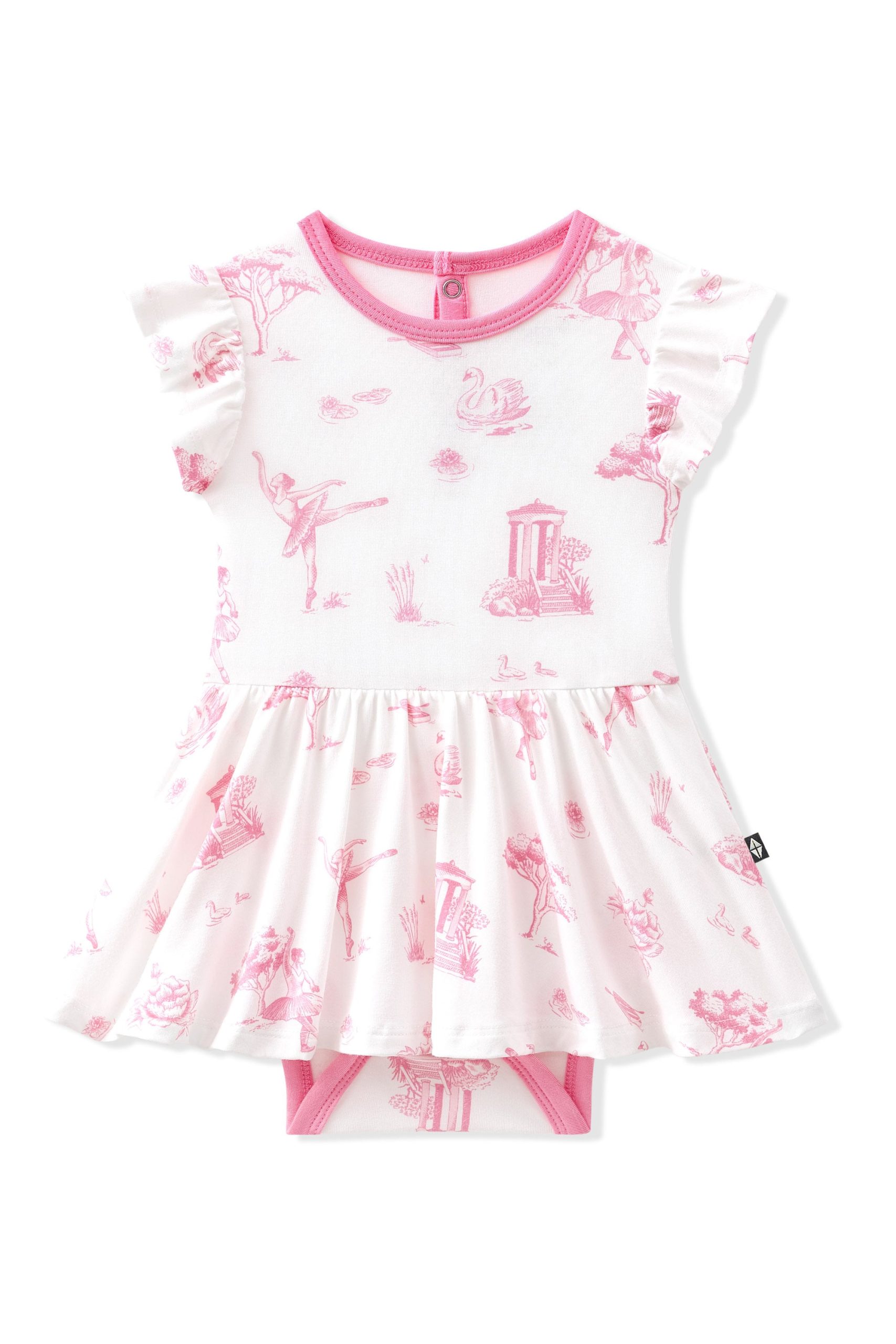 Twirl Bodysuit Dress in Toile Ballet - Image 2