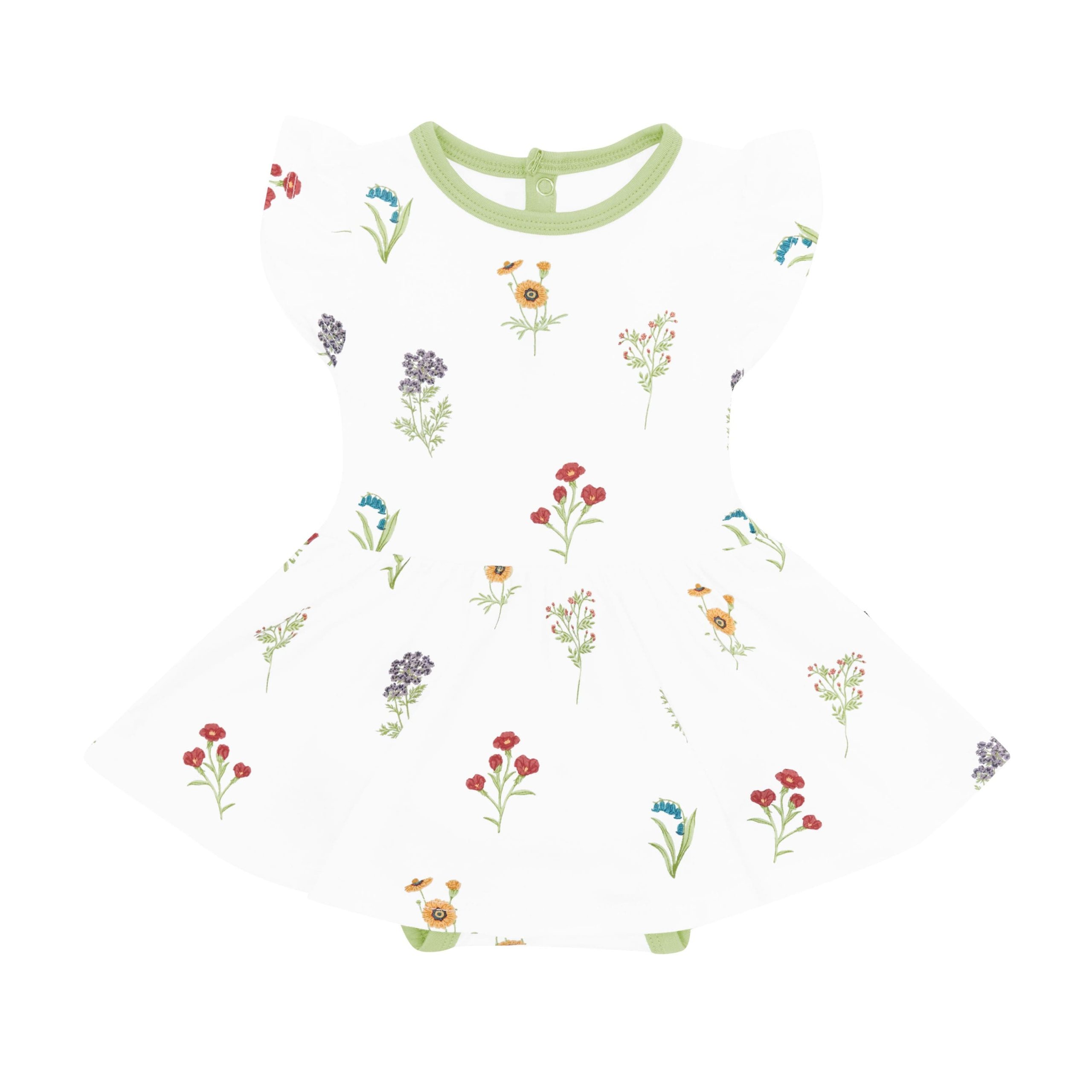 Twirl Bodysuit Dress in Wildflower - Image 2