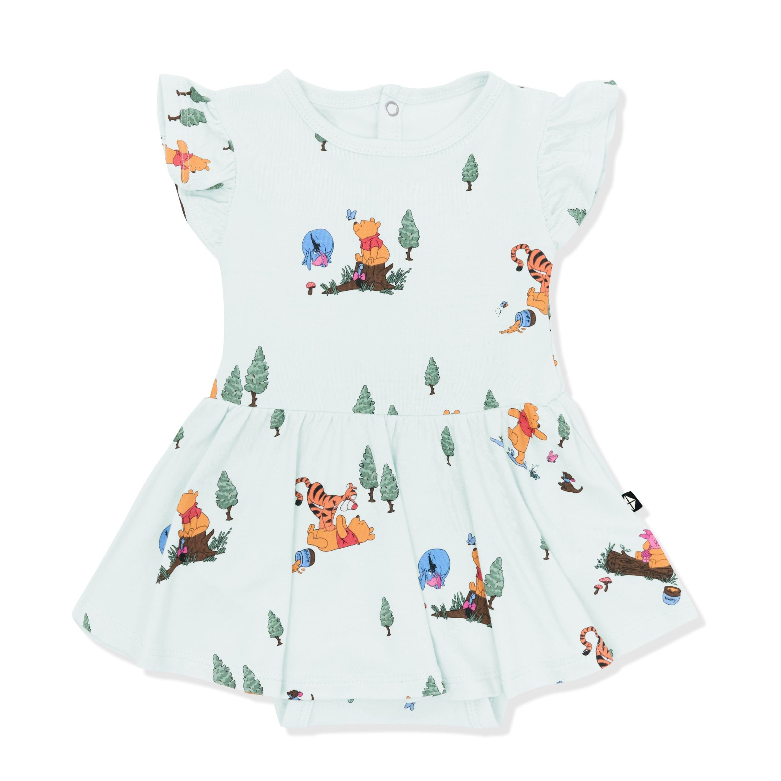 Twirl Bodysuit Dress in Winnie the Pooh Hundred Acre Wood - Image 2