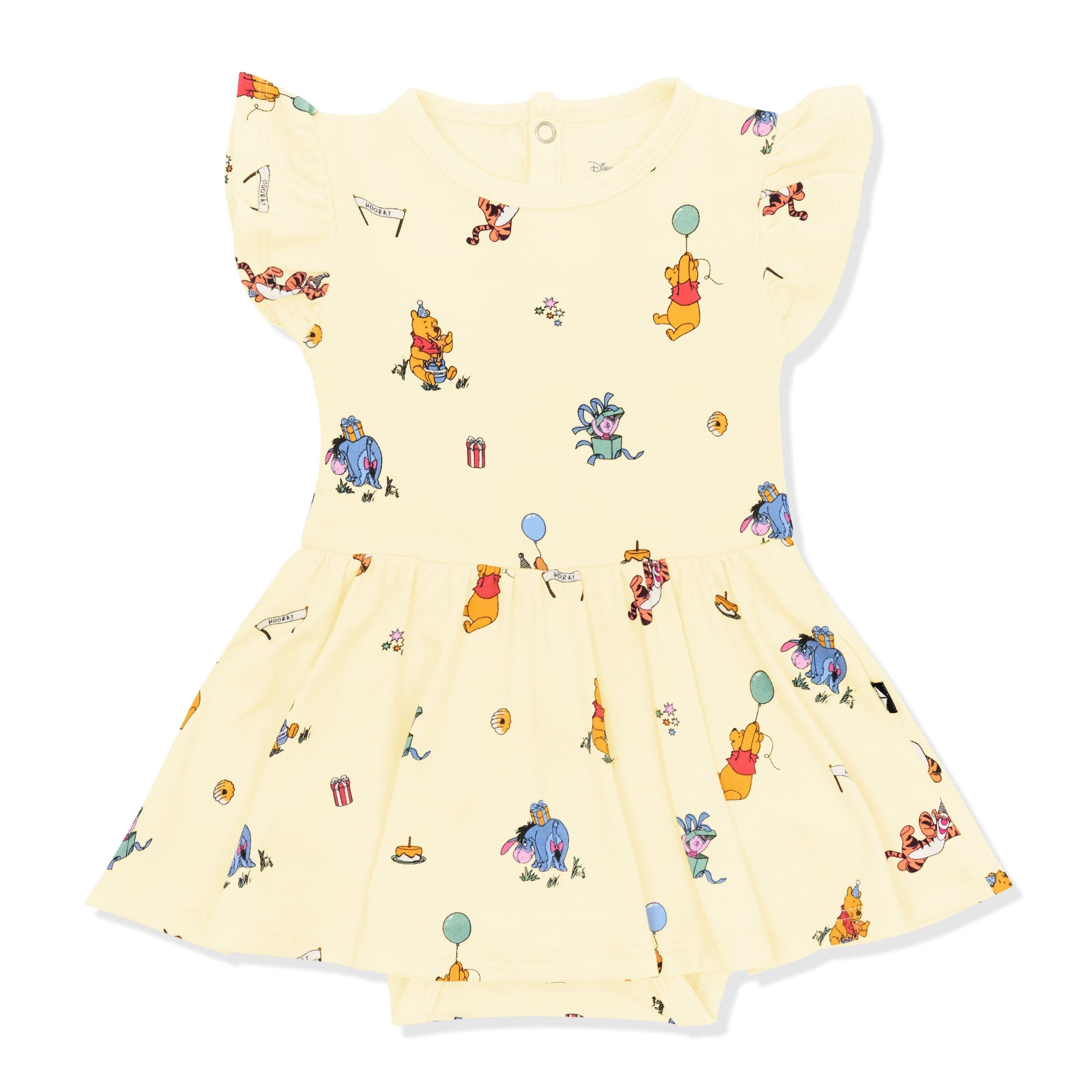 Twirl Bodysuit Dress in Winnie the Pooh Celebration - Image 2