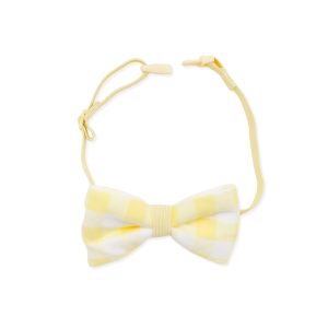 Bow Tie in Gingham Chamomile