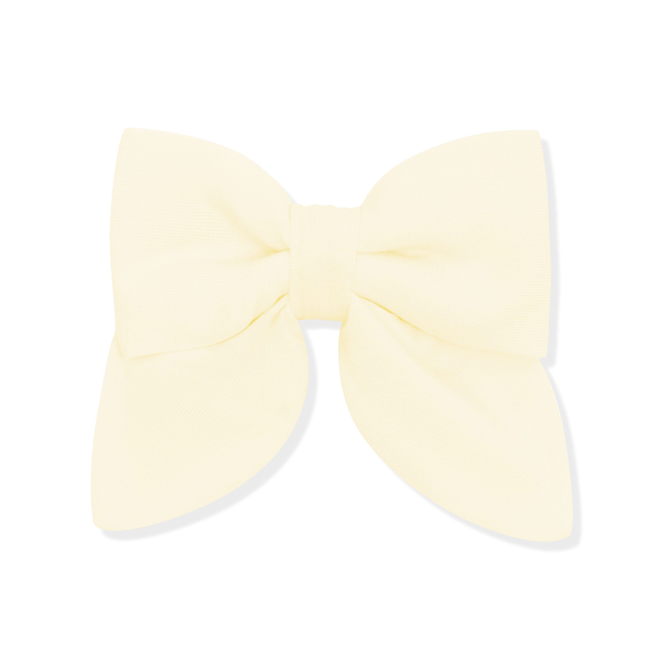 Medium Alligator Clip Bow in Chamomile - Image 2