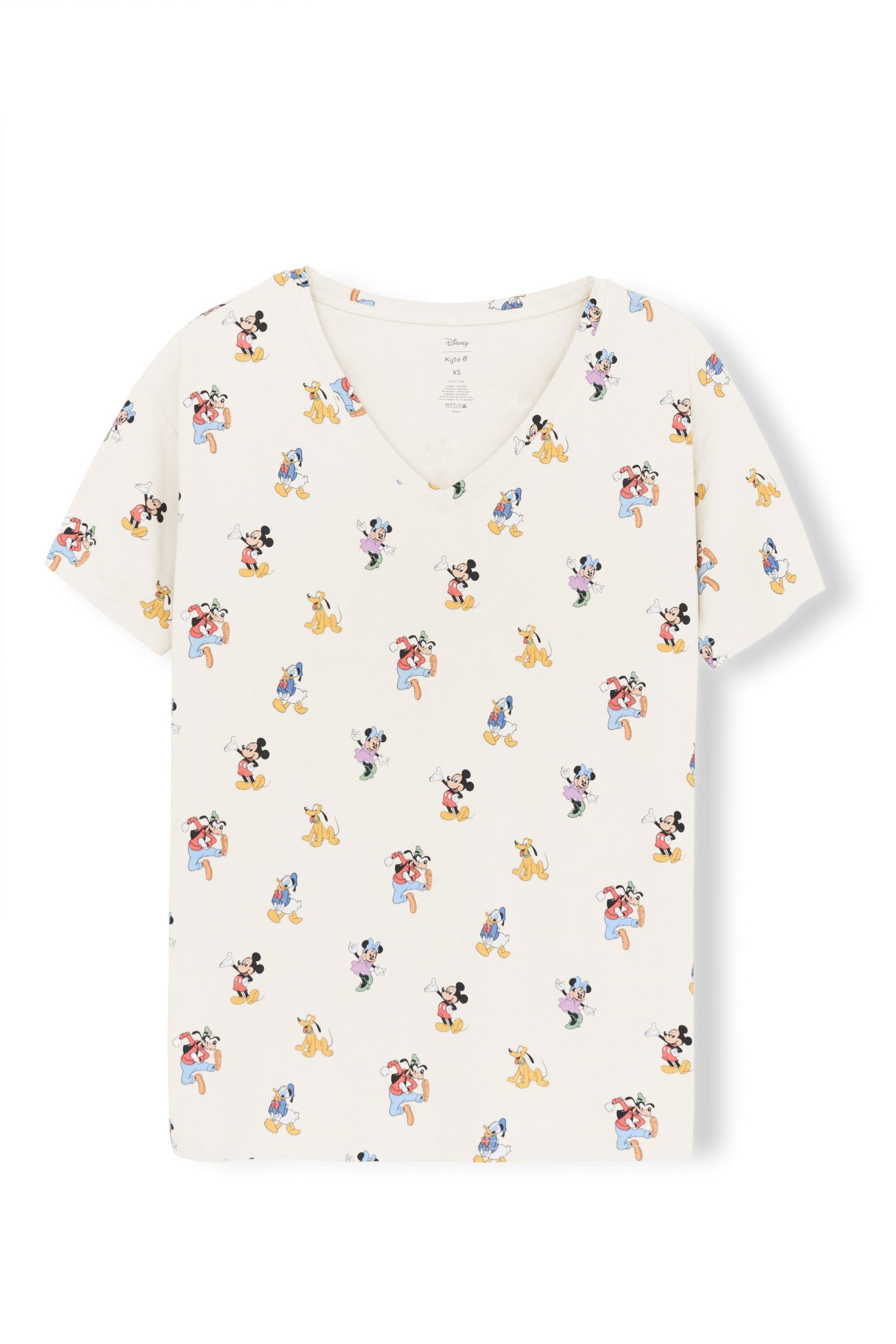 Women's Relaxed Fit V-Neck in Mickey Mouse and Friends - Image 2