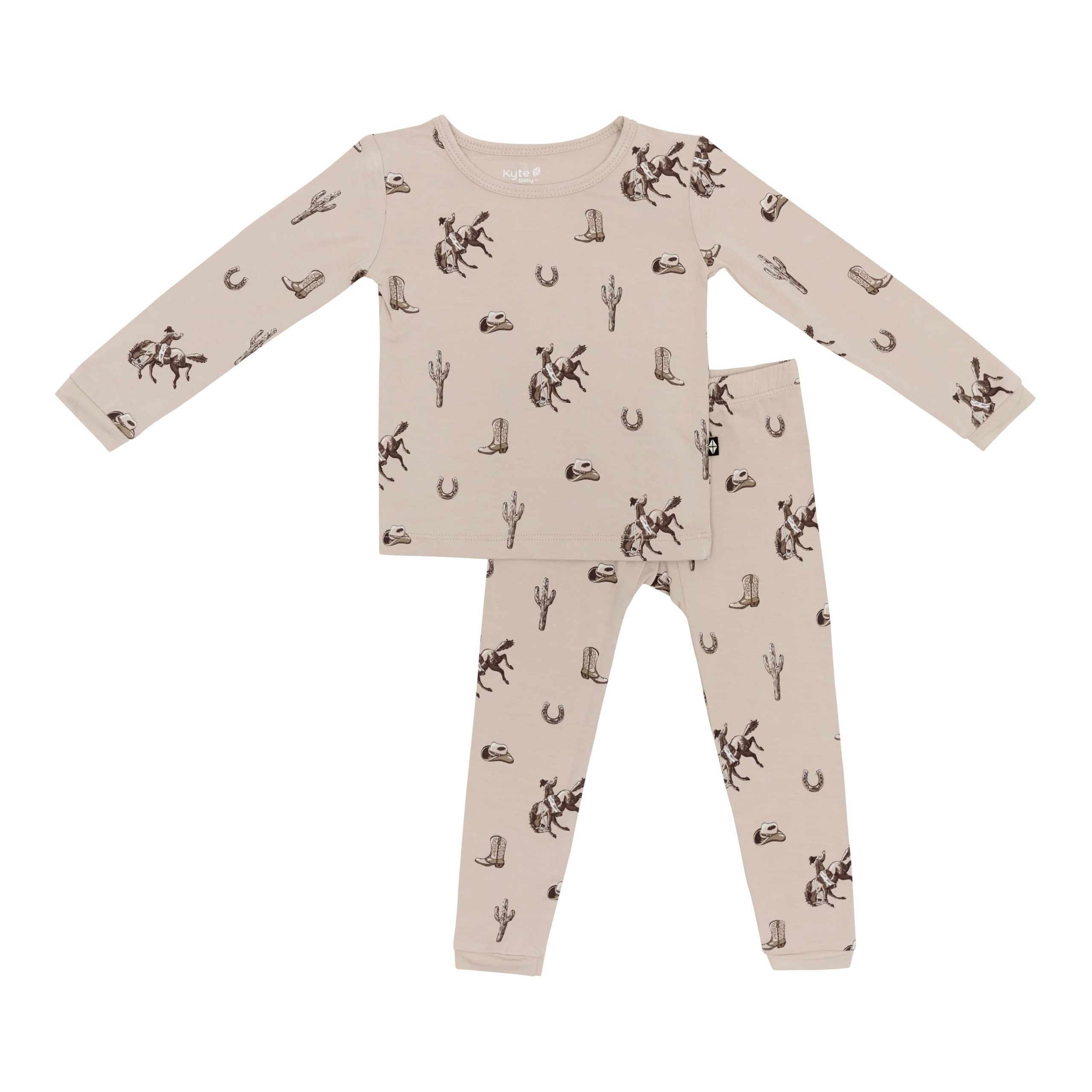 Long Sleeve Pajamas in Classic Cowboy - Image 2
