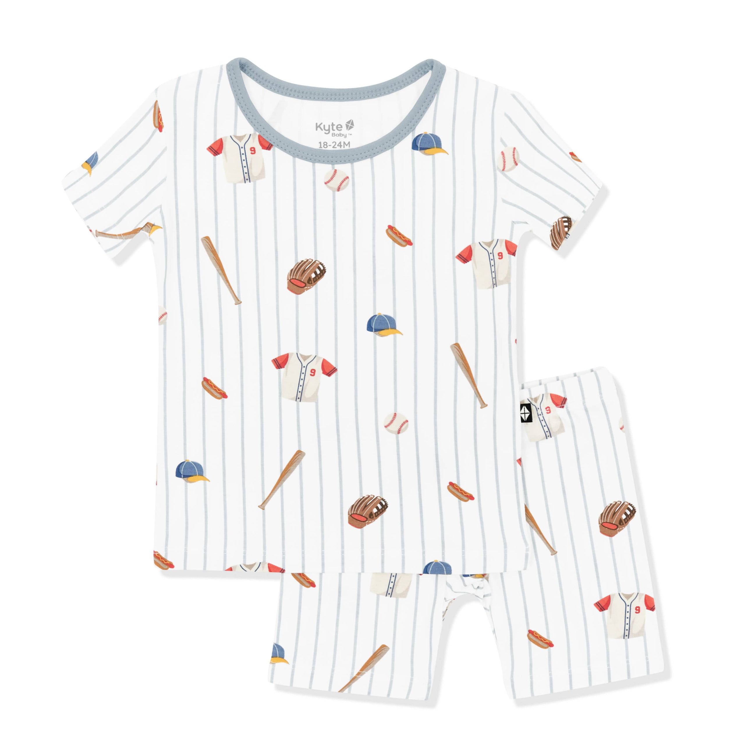 Short Sleeve Pajamas in Home Run - Image 2
