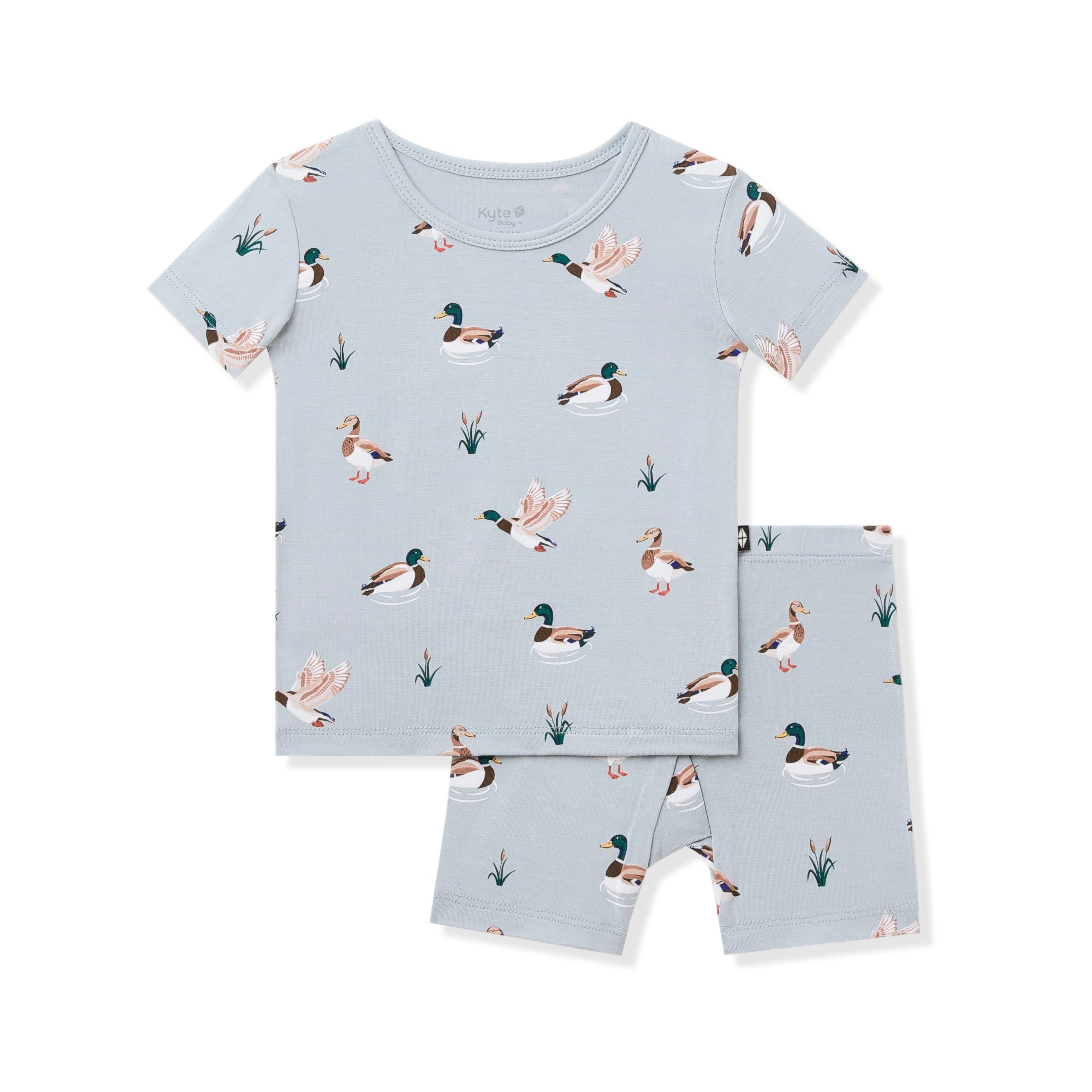 Short Sleeve Pajamas in Mallard Duck - Image 2