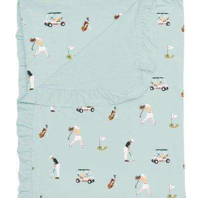 Ruffle Toddler Blanket in Golf 0.5
