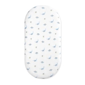 Oval Bassinet Sheet in Jurassic