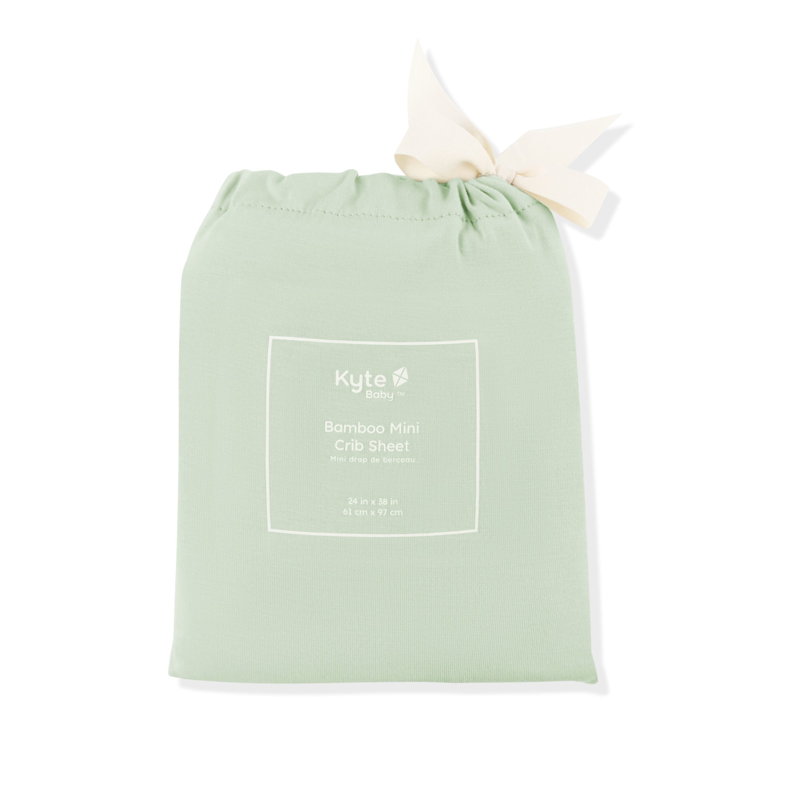 Mini Crib Sheet in Basil - Image 3