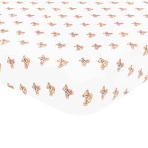 Mini Crib Sheet in Teddy Bear