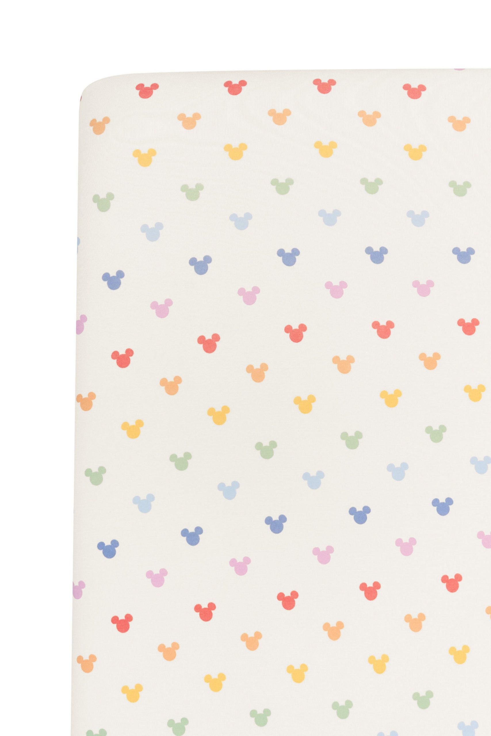 Crib Sheet in Pastel Mickey Mouse - Image 3