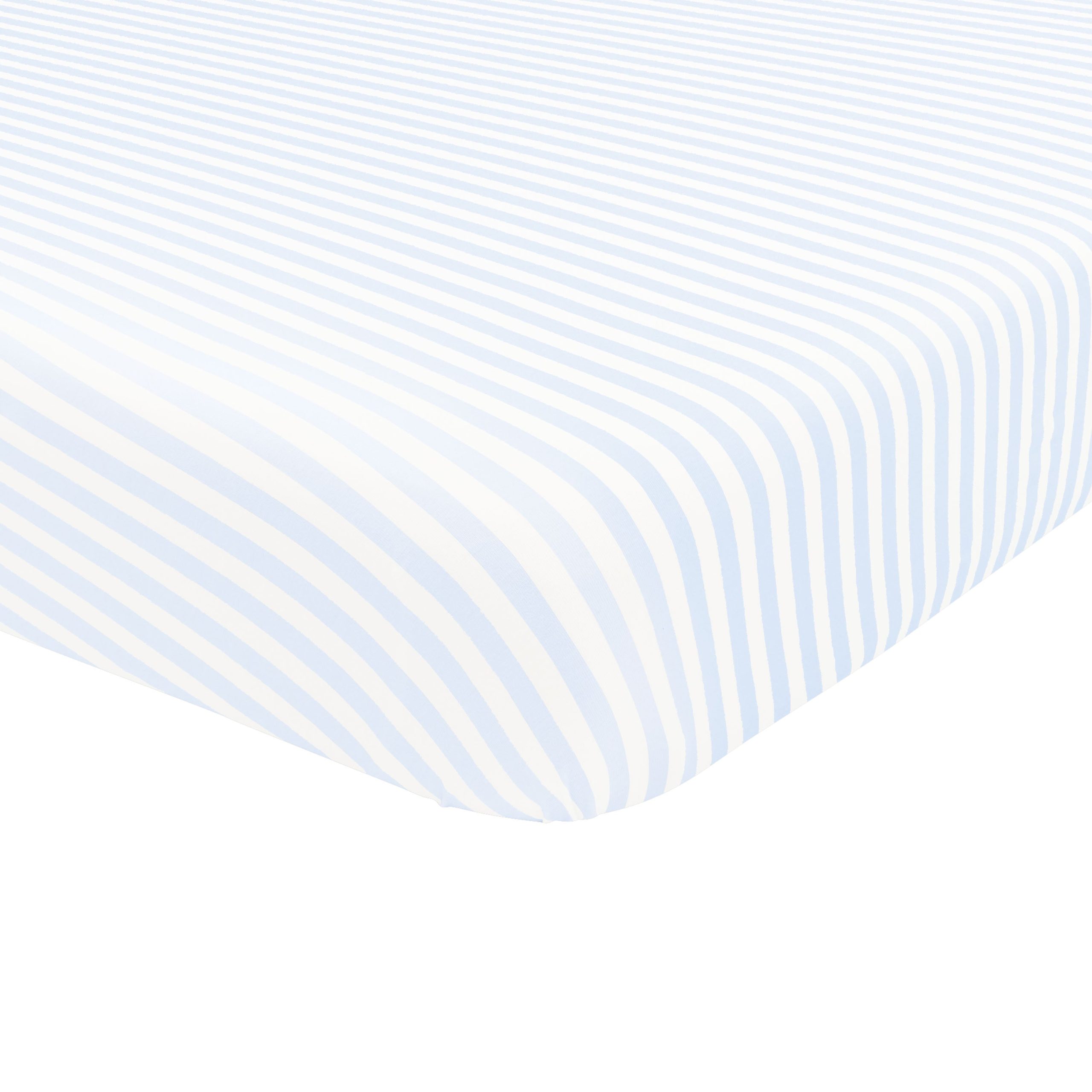 Crib Sheet in Small Mist Stripe