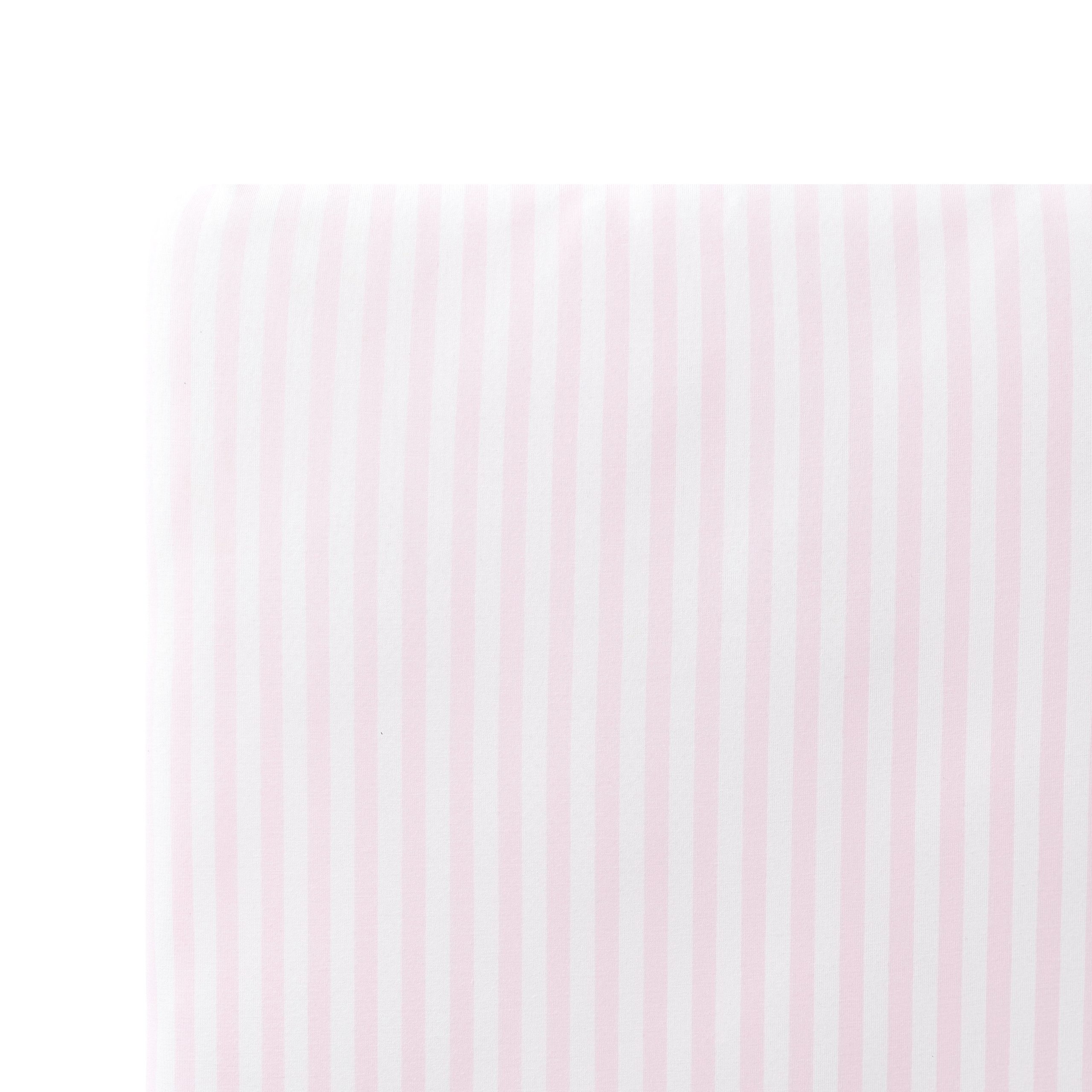 Crib Sheet in Small Sakura Stripe - Image 4