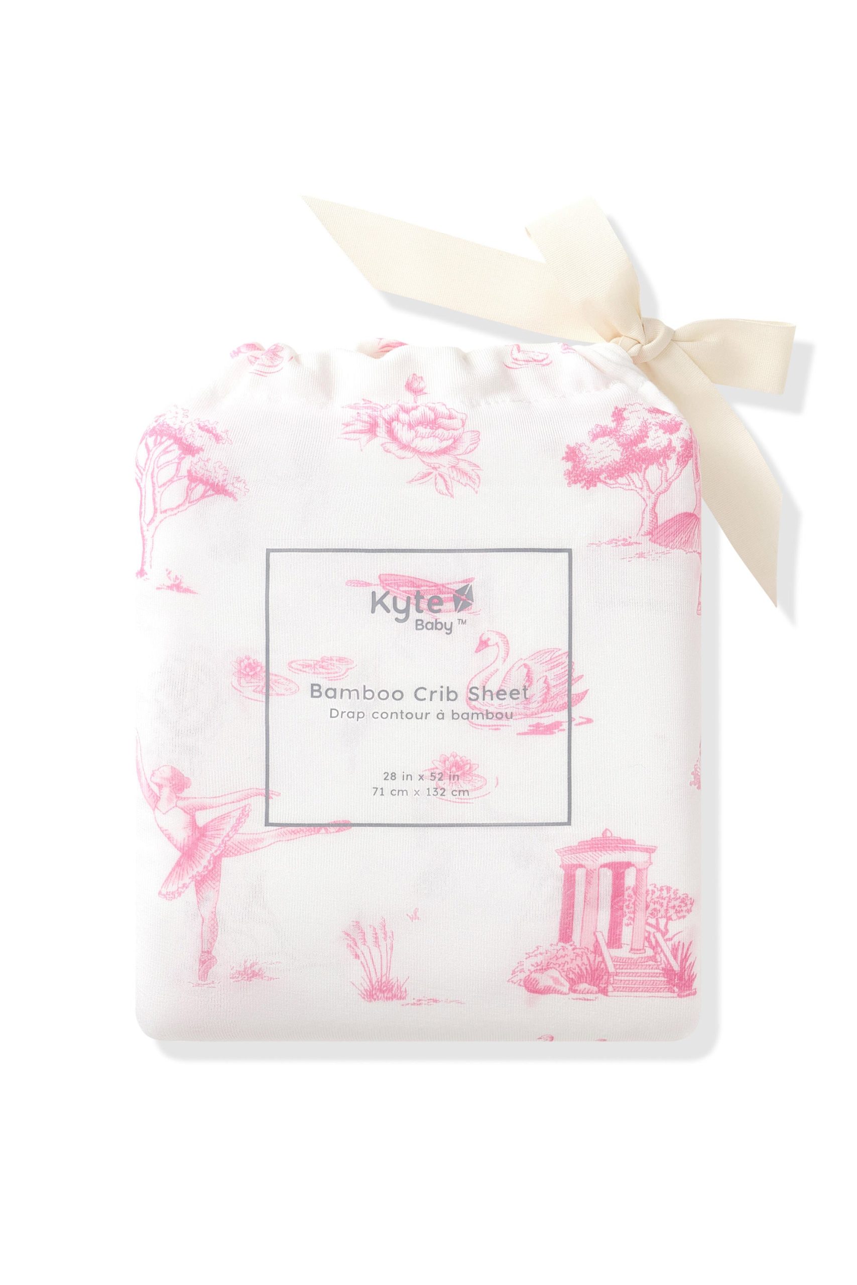Crib Sheet in Toile Ballet - Image 5