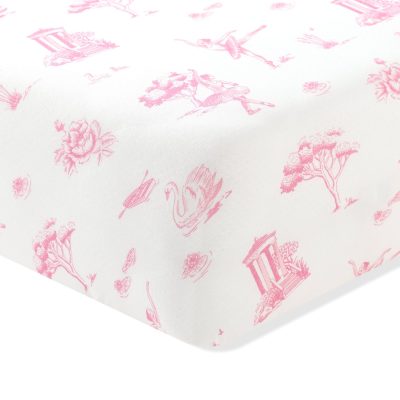 Crib Sheet in Toile Ballet