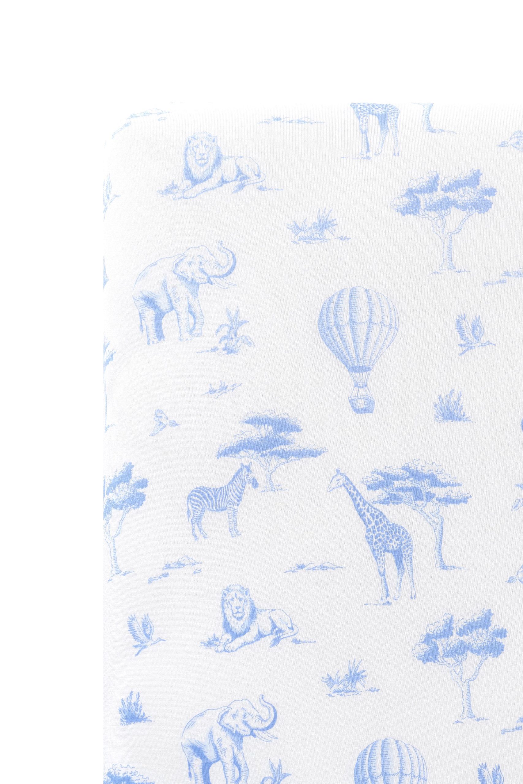 Crib Sheet in Toile Safari - Image 7