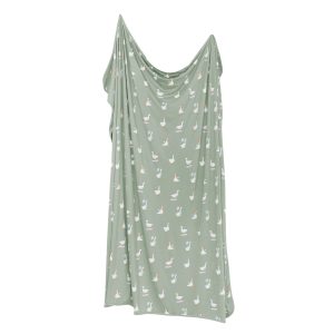 Swaddle Blanket in Silly Goose