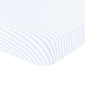 Twin Sheet in Small Mist Stripe
