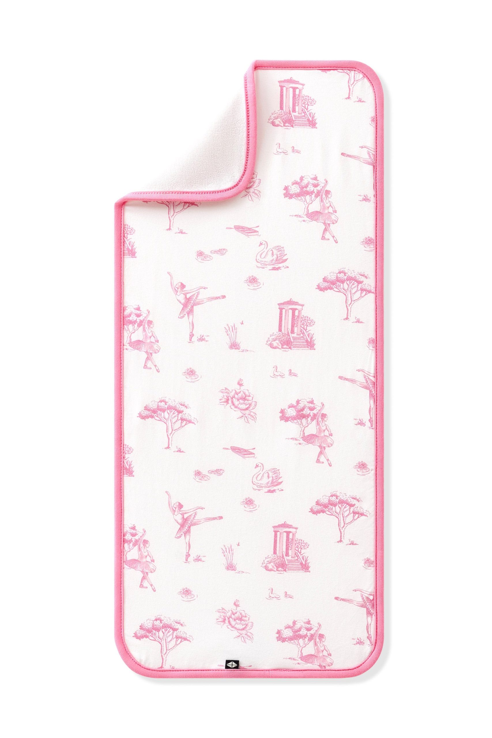 Burp Cloth in Toile Ballet - Image 3