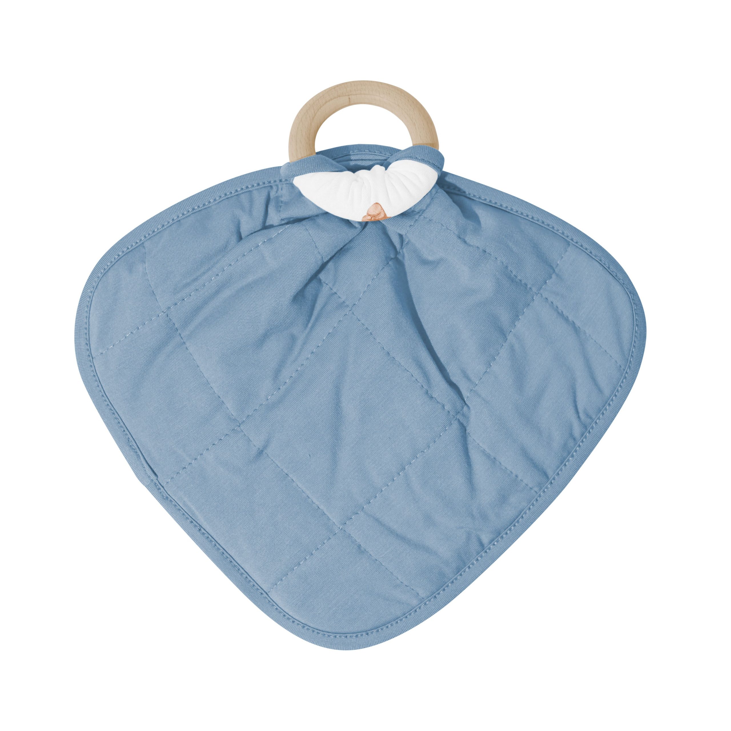 Lovey in Teddy Bear with Removable Wooden Teething Ring - Image 8
