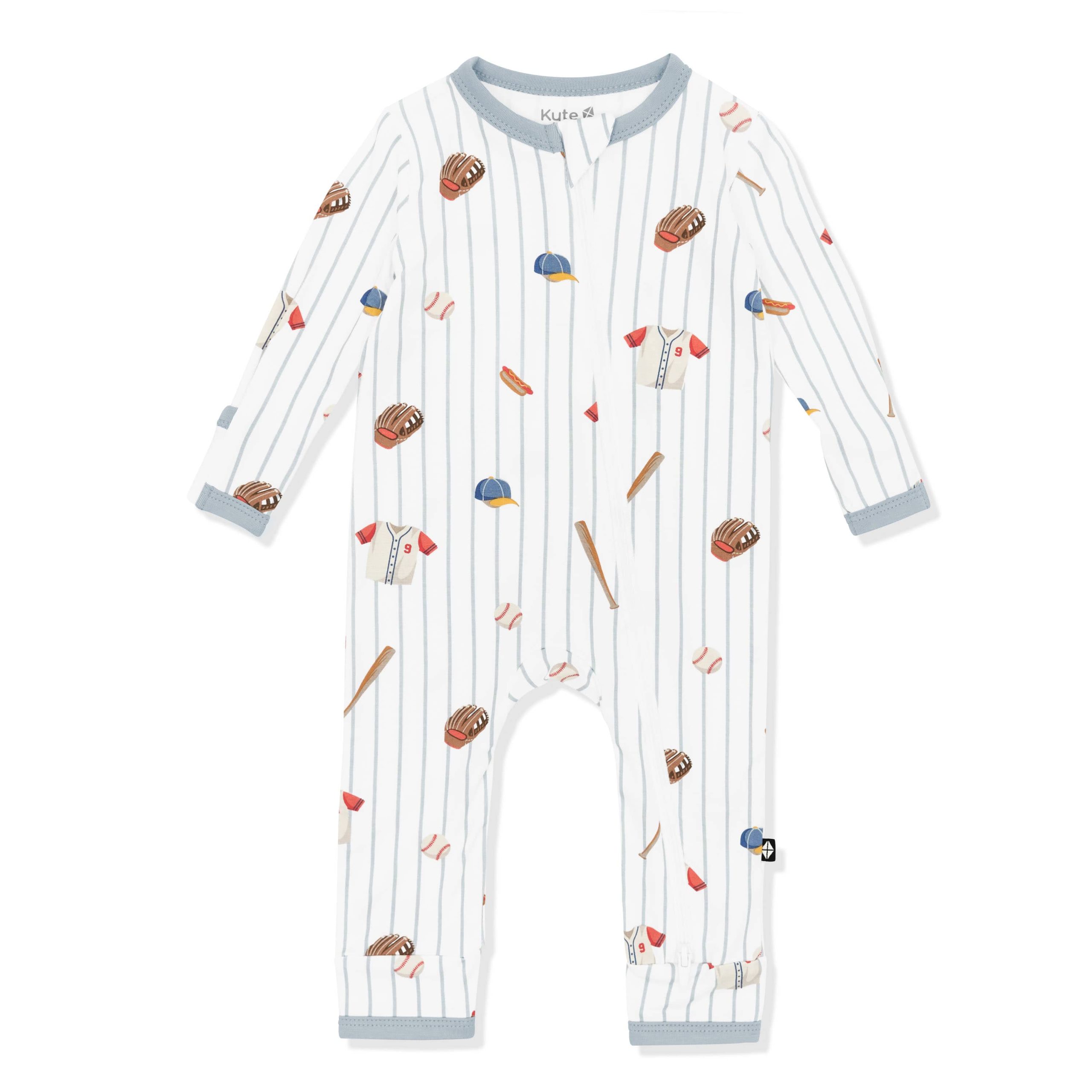 Zippered Romper in Home Run - Image 2