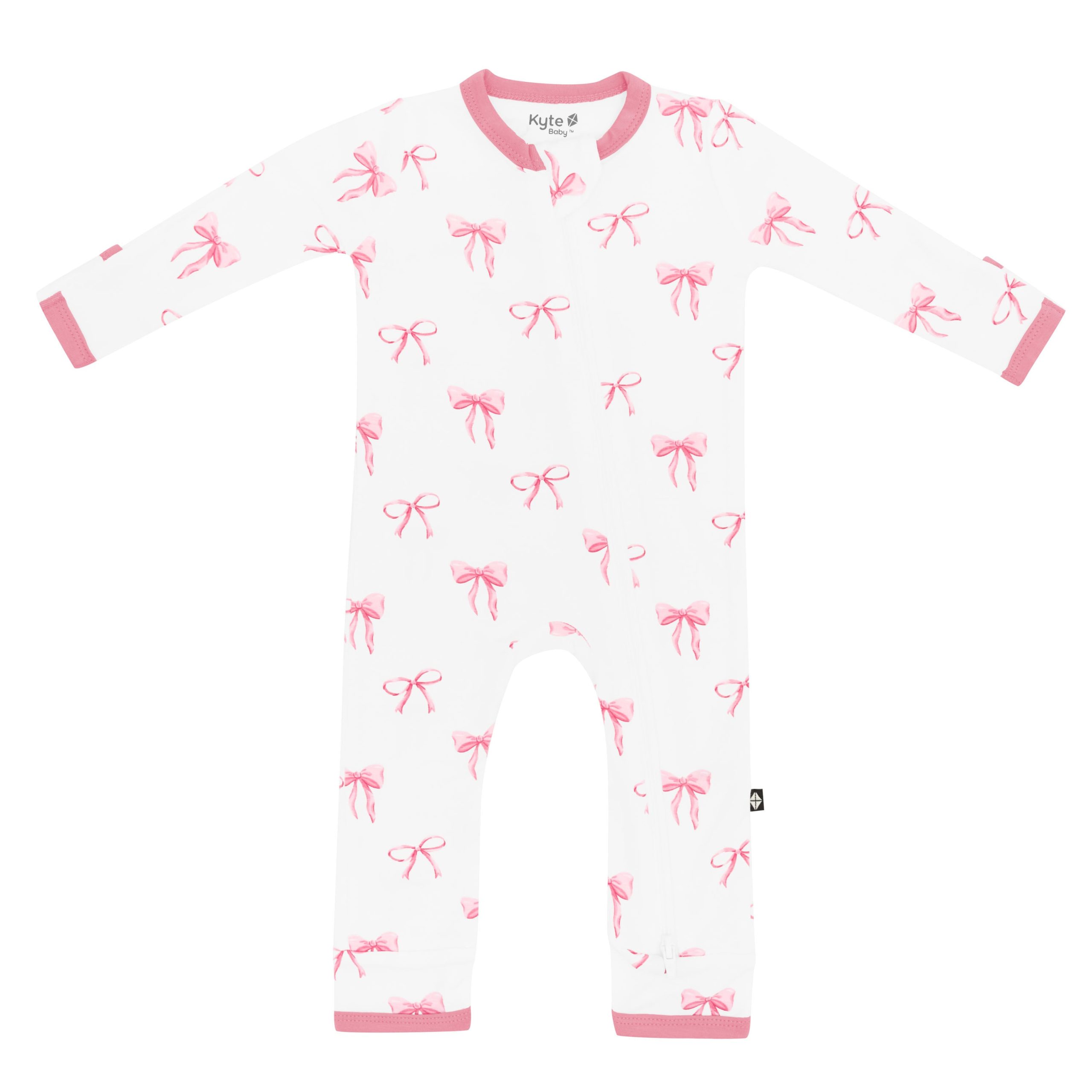 Zippered Romper in Bow - Image 2