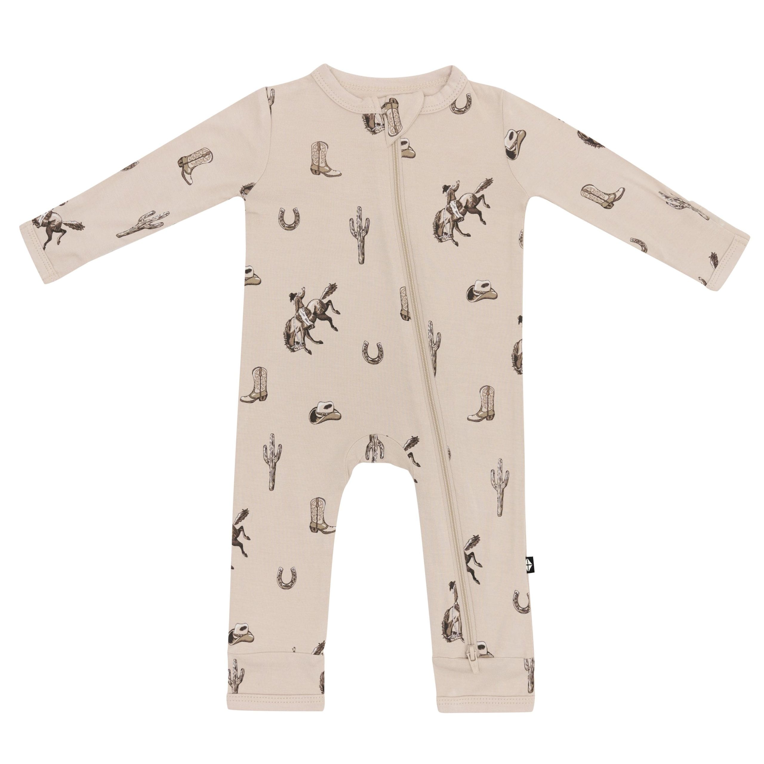 Zippered Romper in Classic Cowboy - Image 2