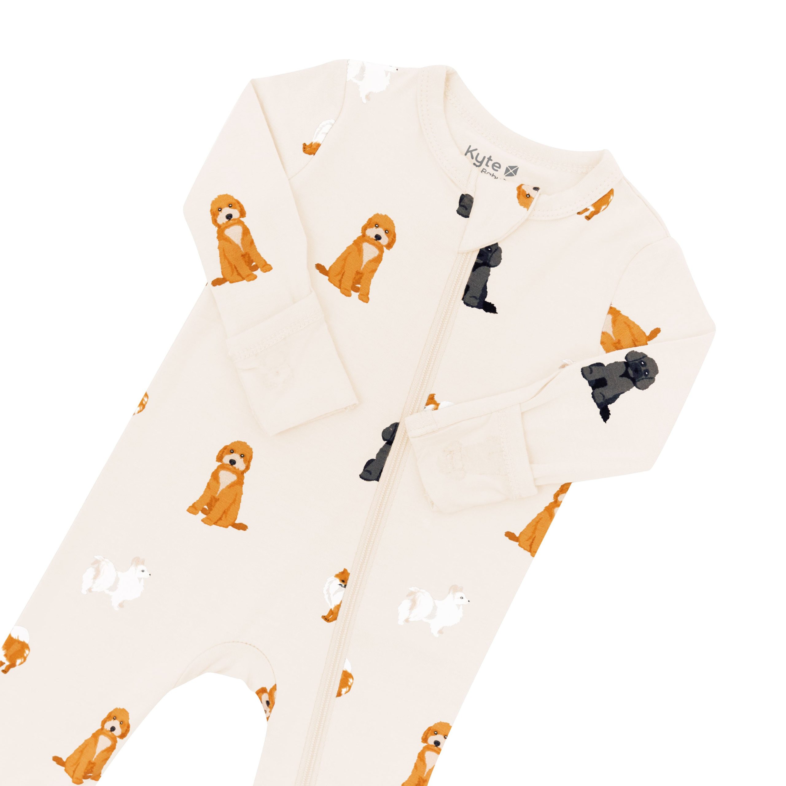 Zippered Romper in Fluffy Dog - Image 4