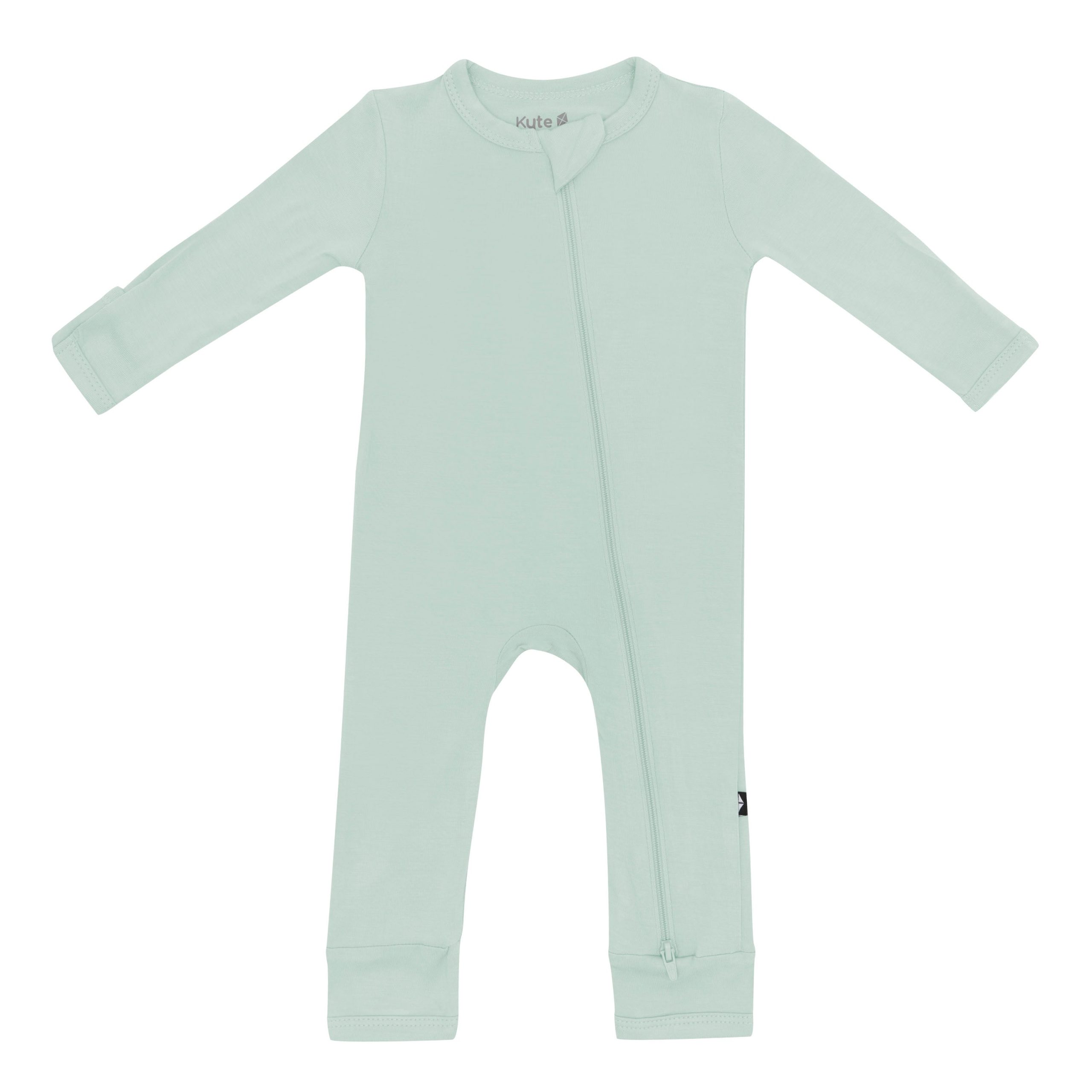 Zippered Romper in Sage - Image 2