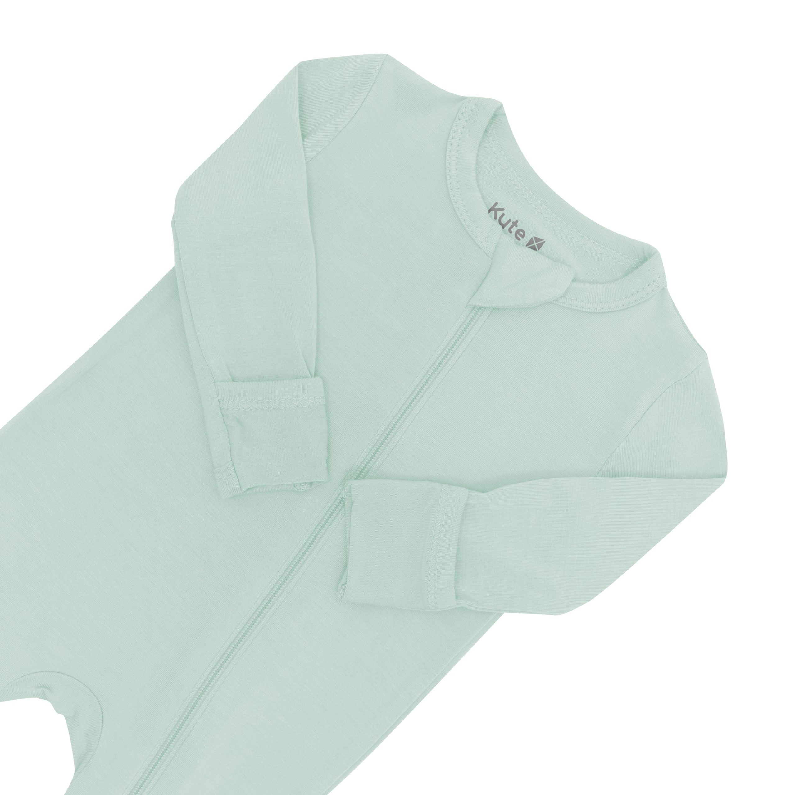 Zippered Romper in Sage - Image 6