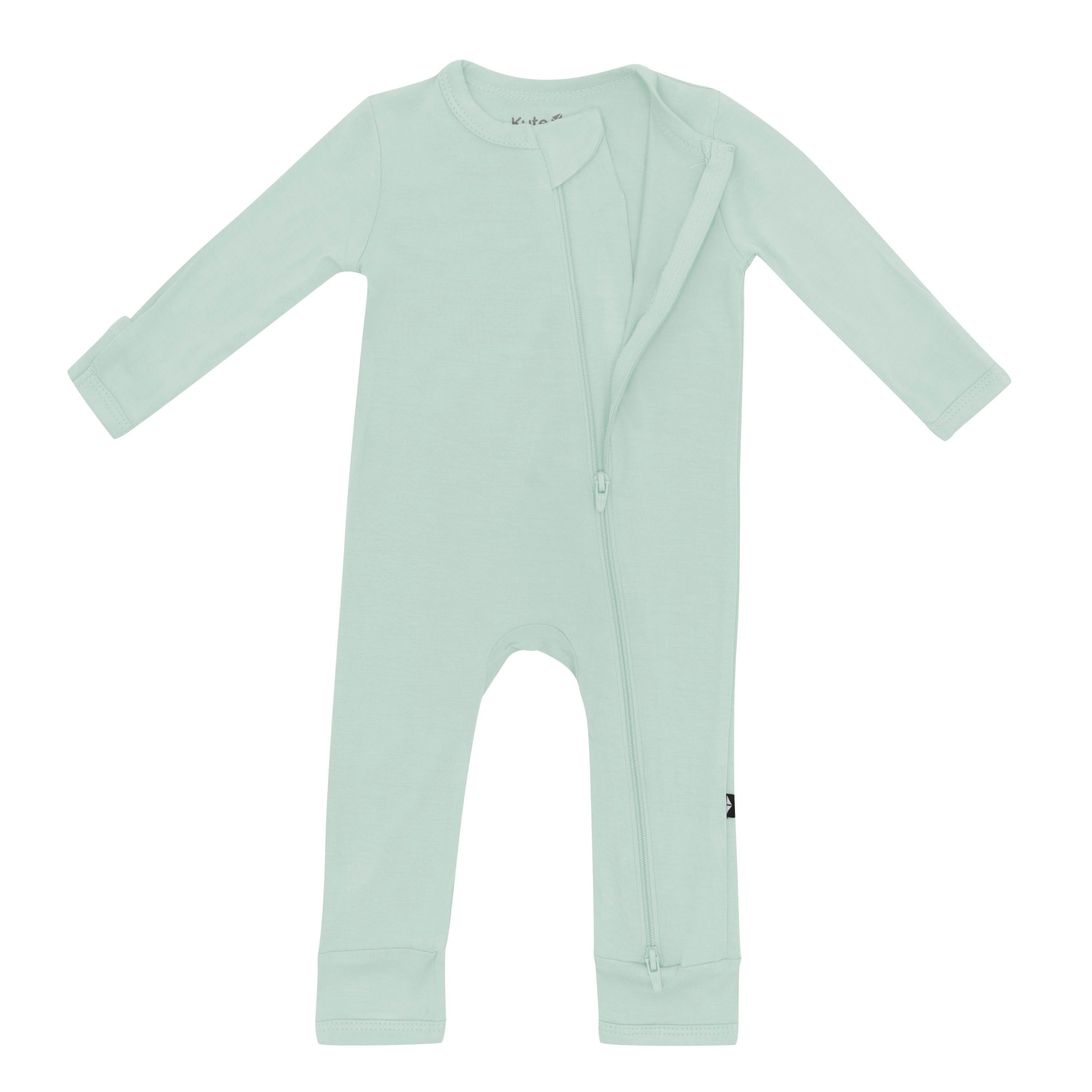 Zippered Romper in Sage - Image 5