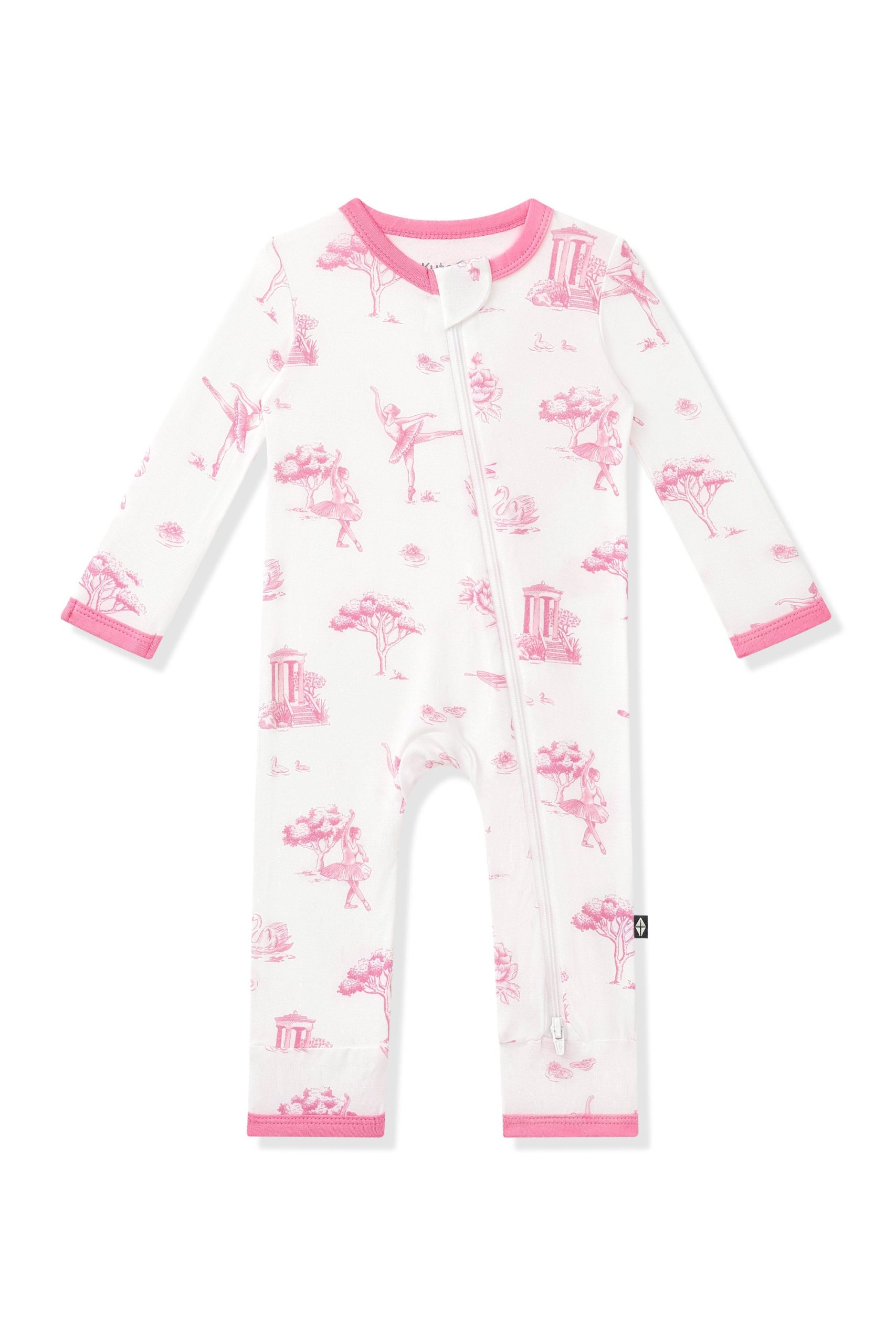 Zippered Romper in Toile Ballet - Image 2