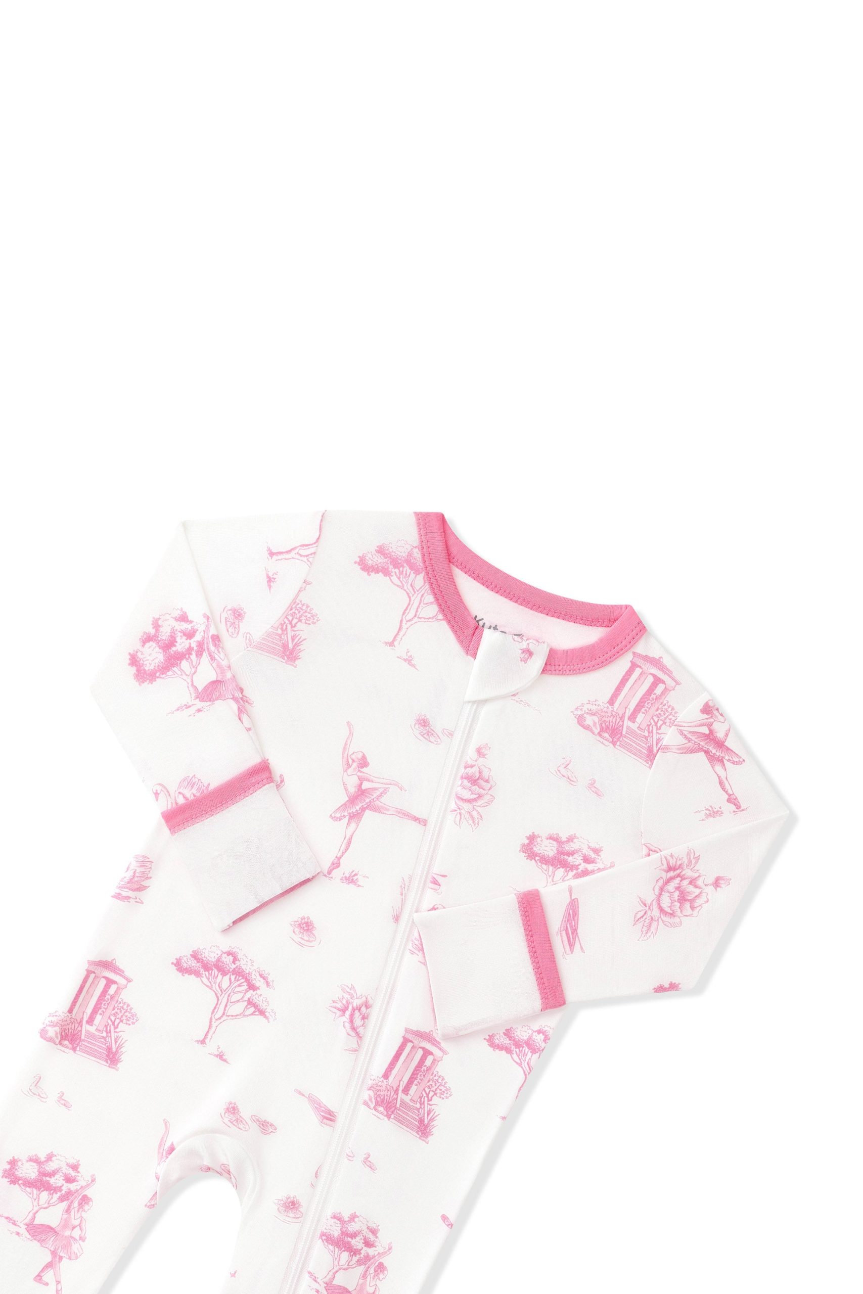Zippered Romper in Toile Ballet - Image 5