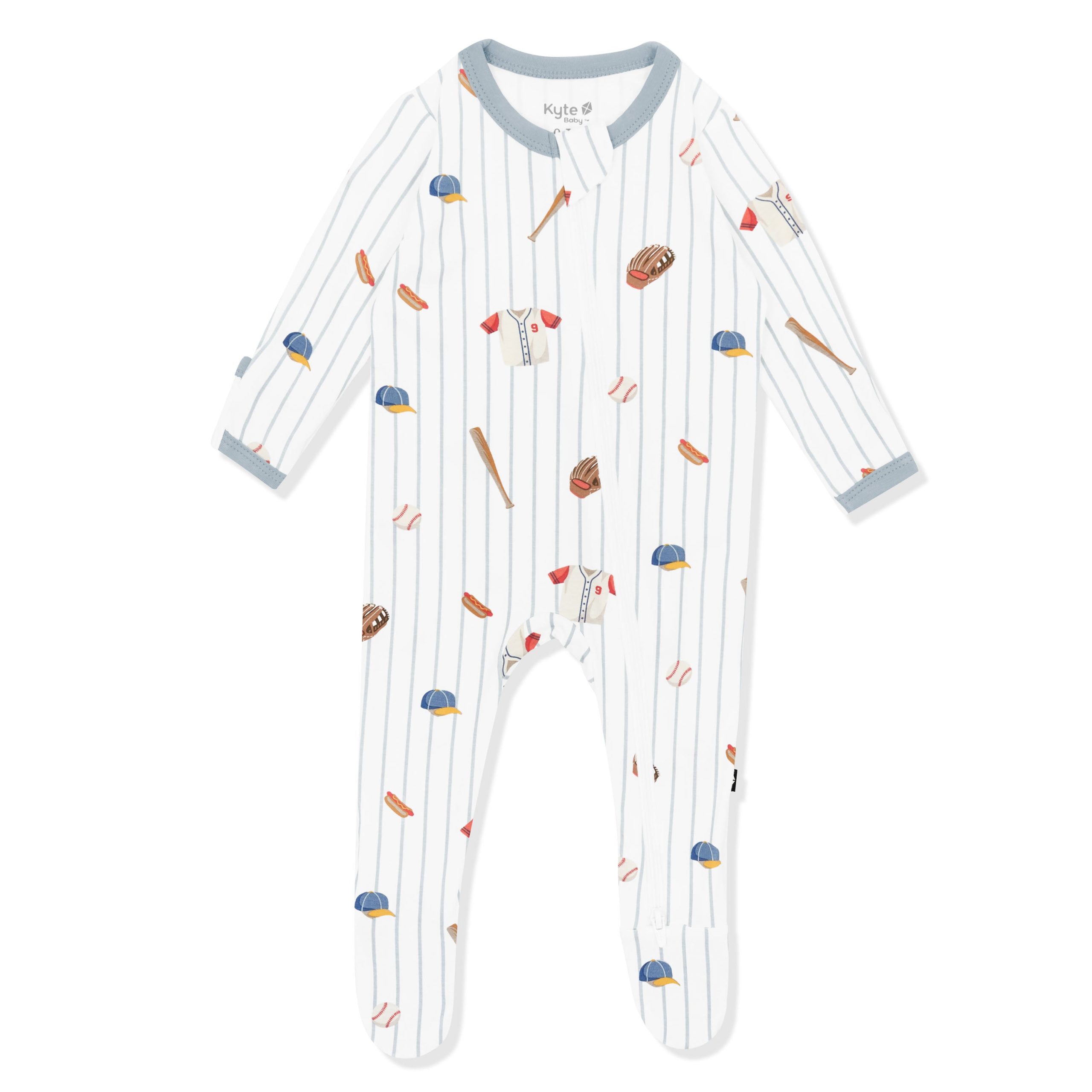 Zippered Footie in Home Run - Image 2