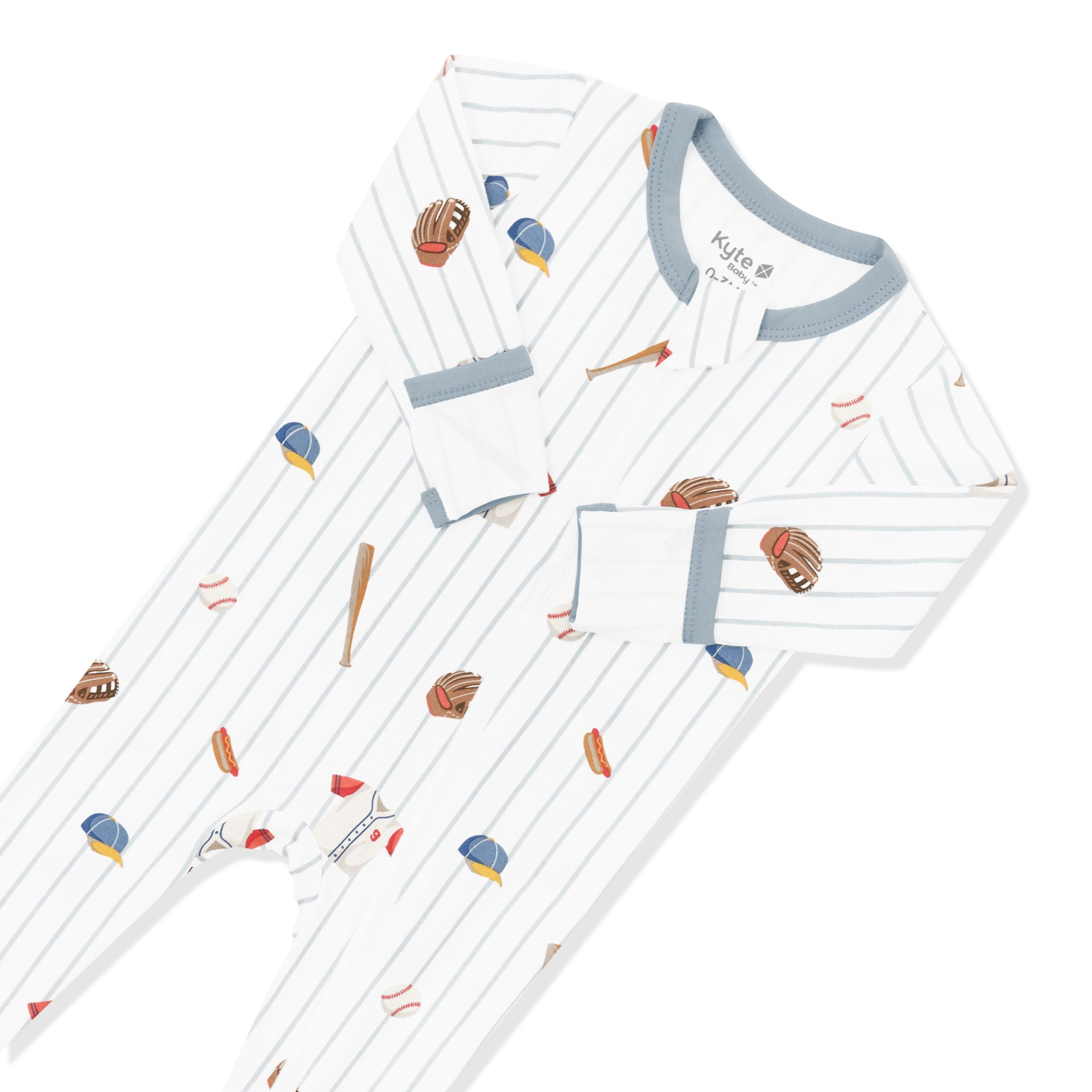 Zippered Footie in Home Run - Image 5