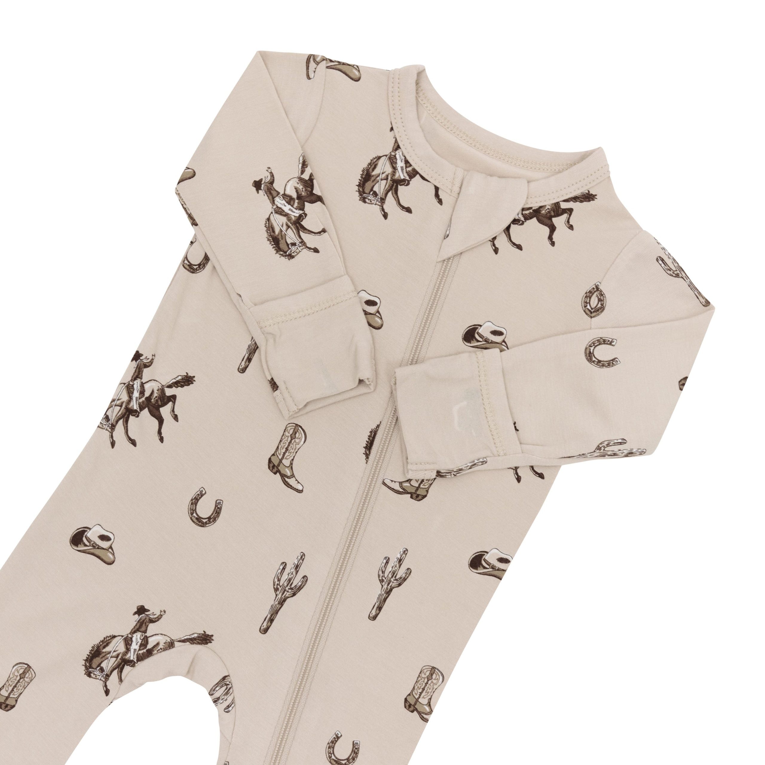 Zippered Footie in Classic Cowboy - Image 6