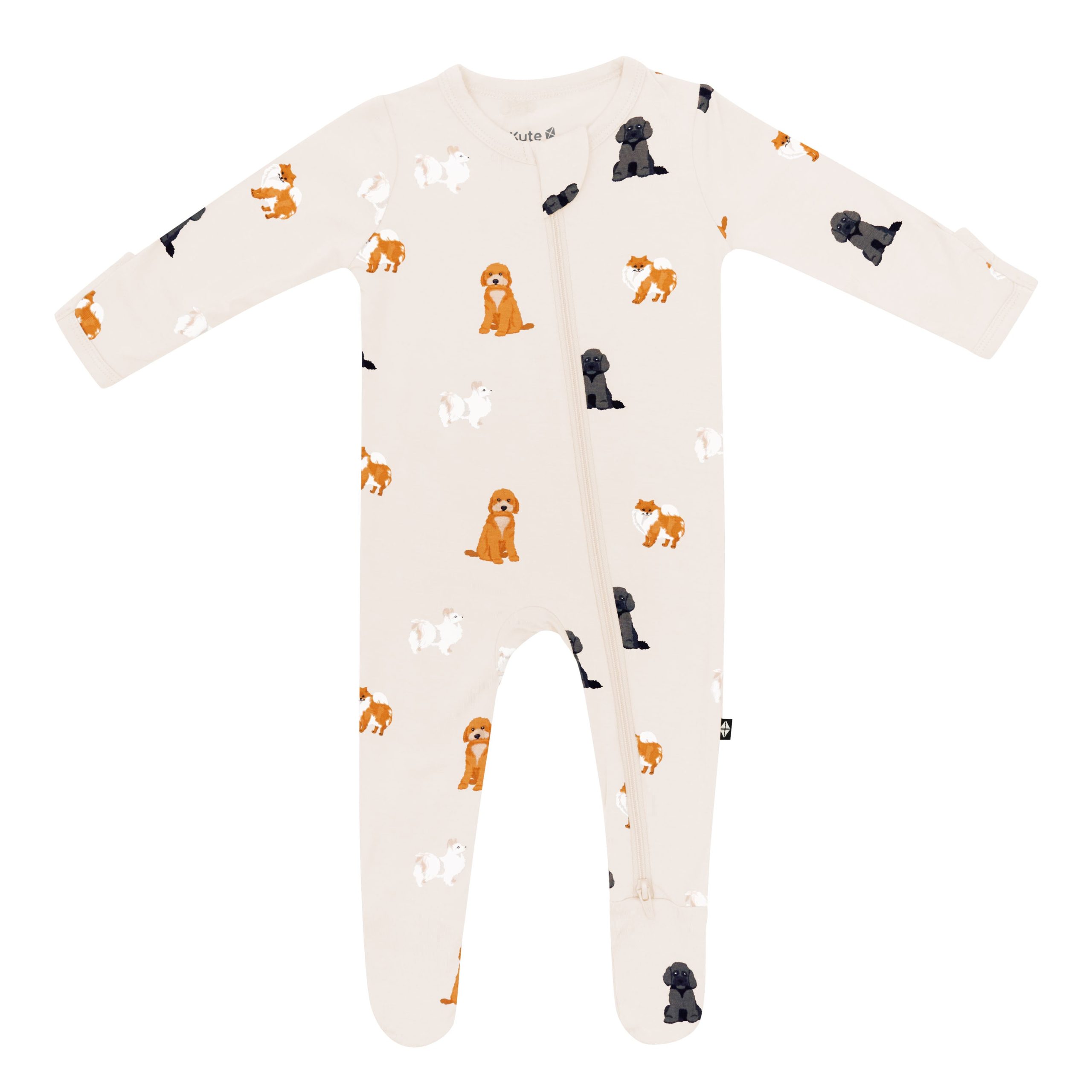 Zippered Footie in Fluffy Dog - Image 2